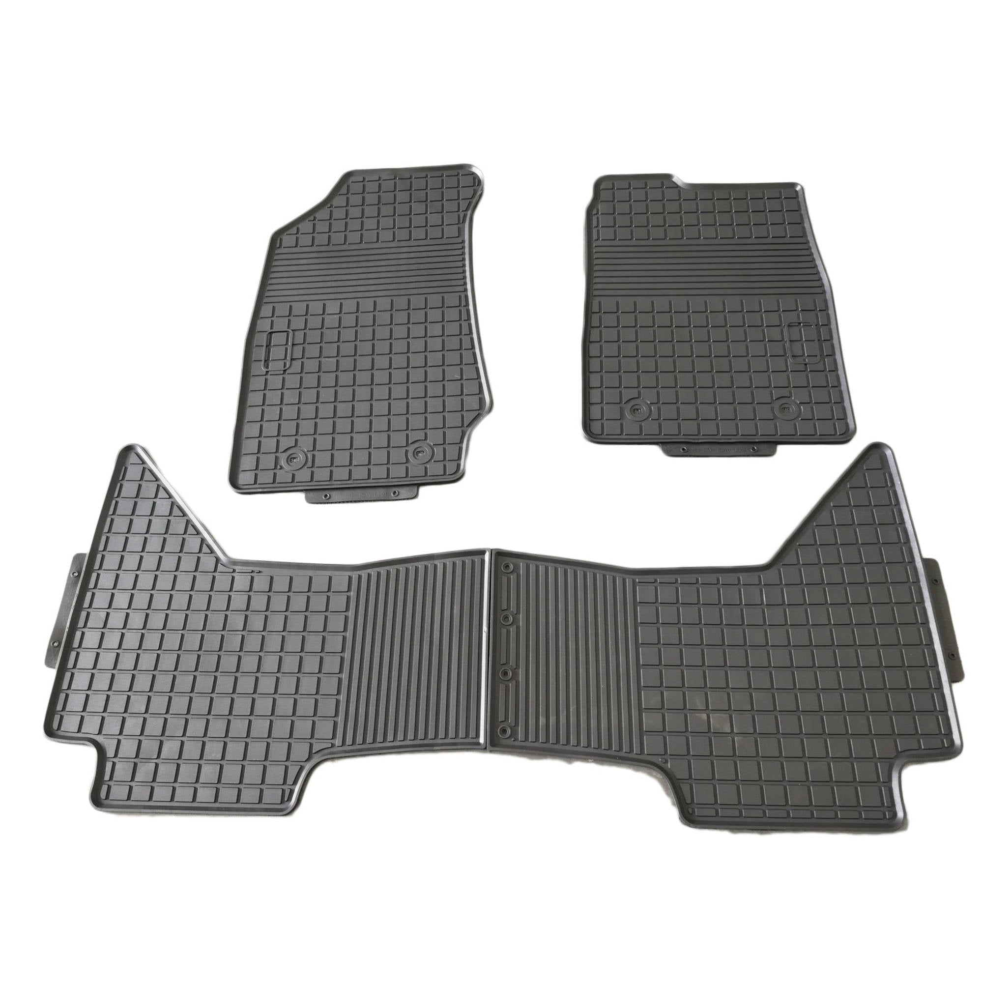 All Weather Rubber Floor Mats suitable for Ford Ranger PX|PX MKII Extended Cab 2012-2020 - RUNOUT