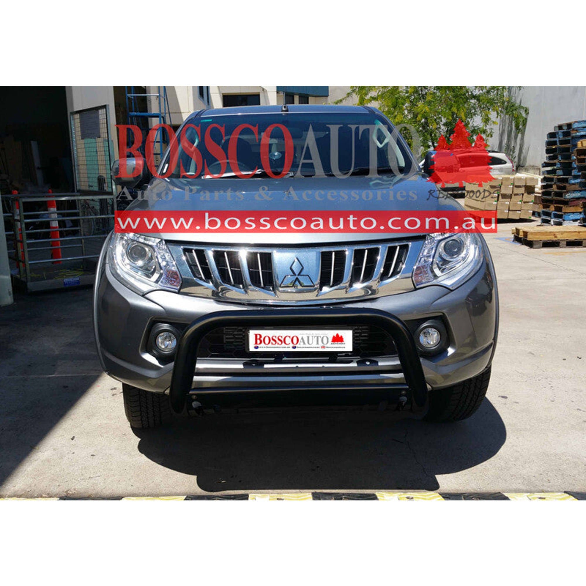 Black Nudge Bar suitable for Mitsubishi Triton MQ 2015-2019