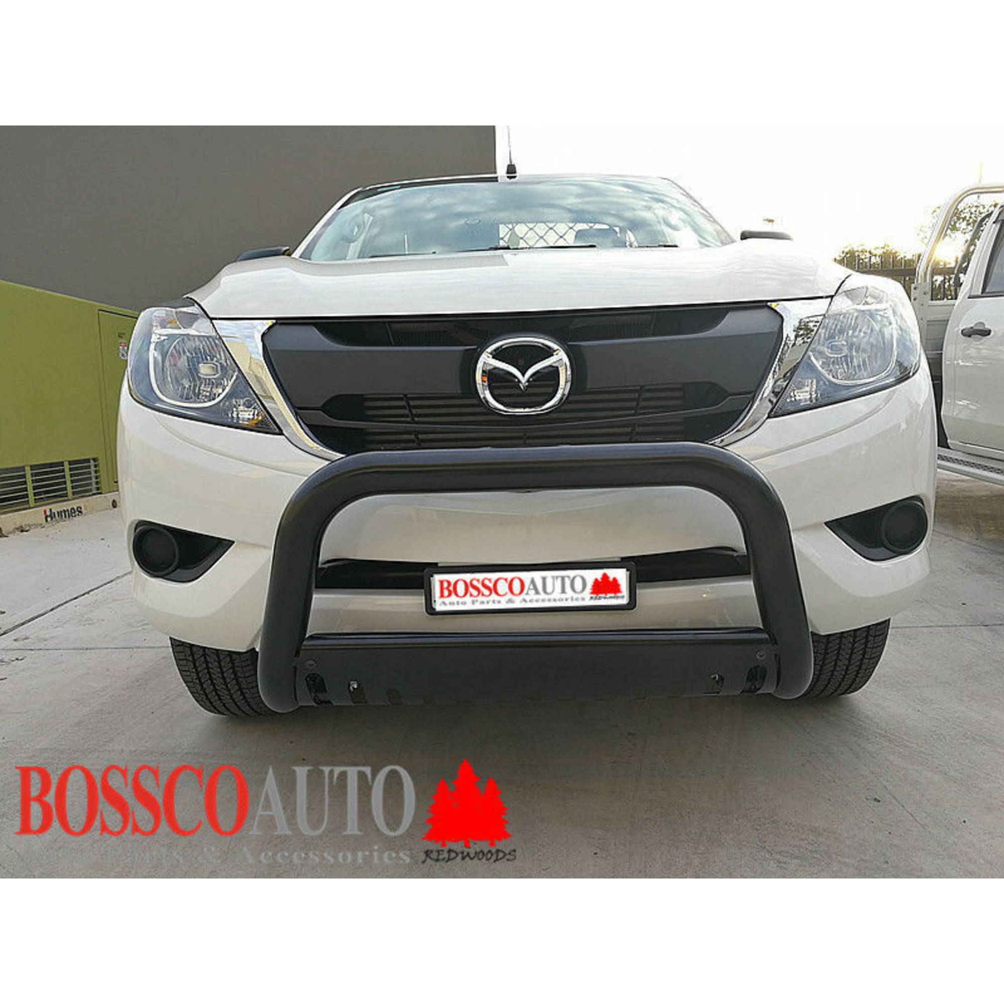 Black Nudge Bar with Skid Plate suitable for Mazda BT-50 2012-2020