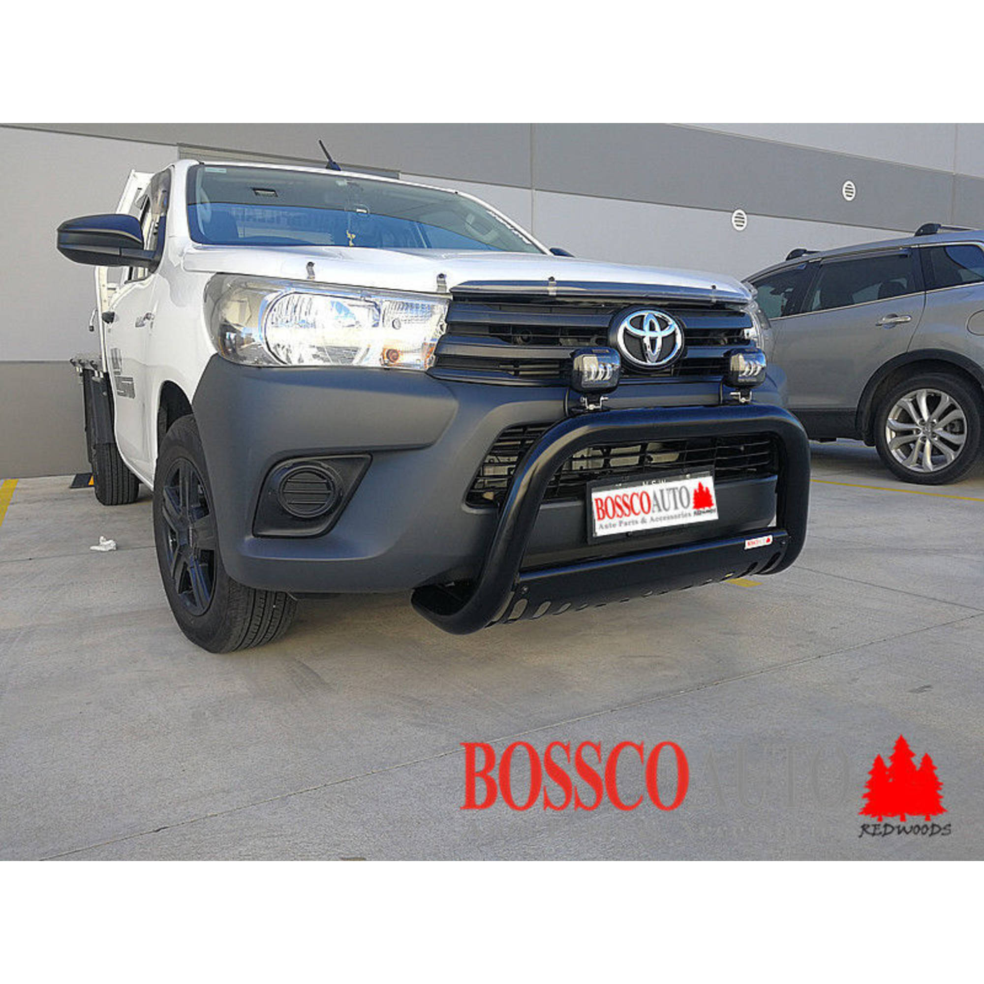 Black Low Nudge Bar Suitable for Toyota Hilux 2015-2020