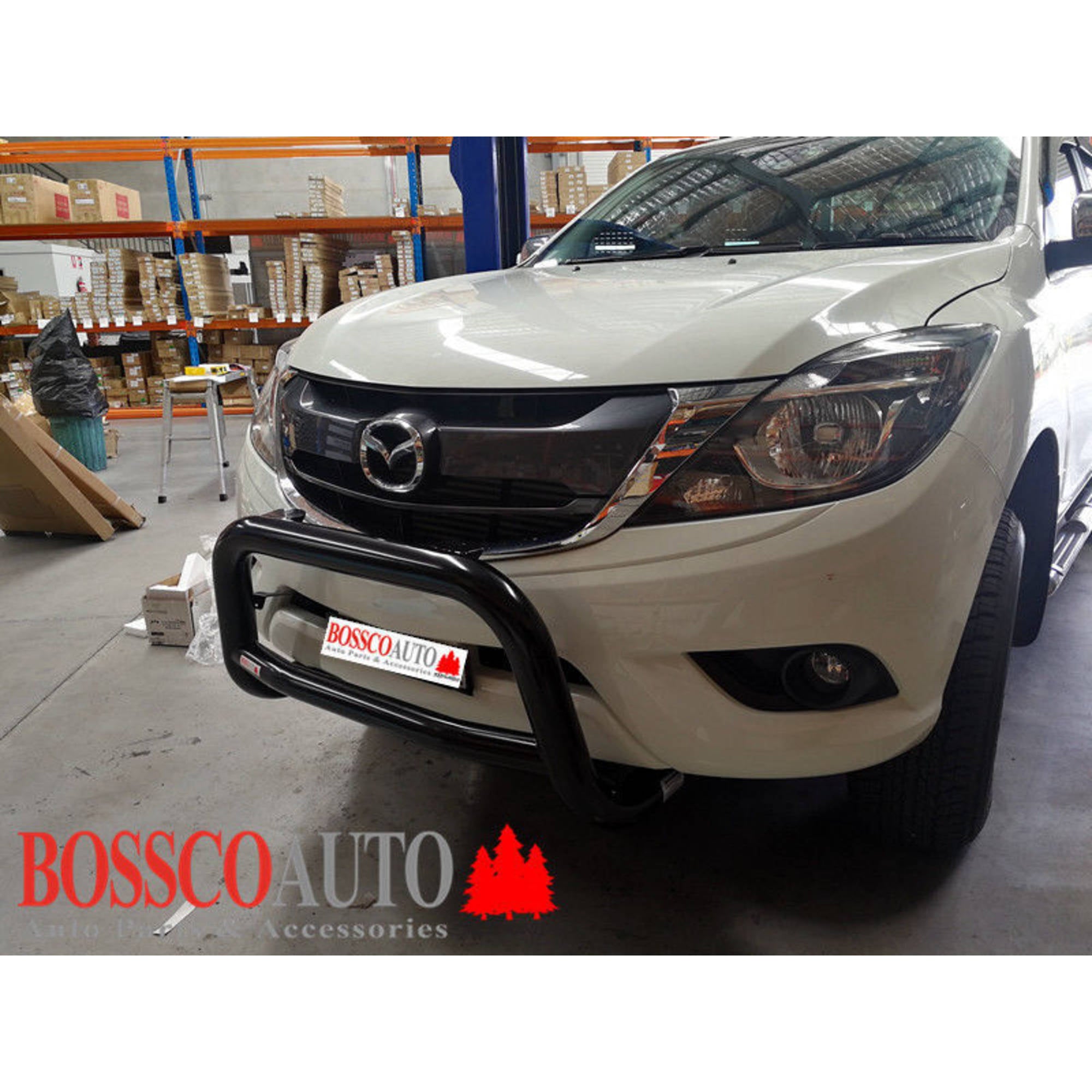 BLACK LOW Nudge Bar suitable for Mazda BT-50 2012-2020