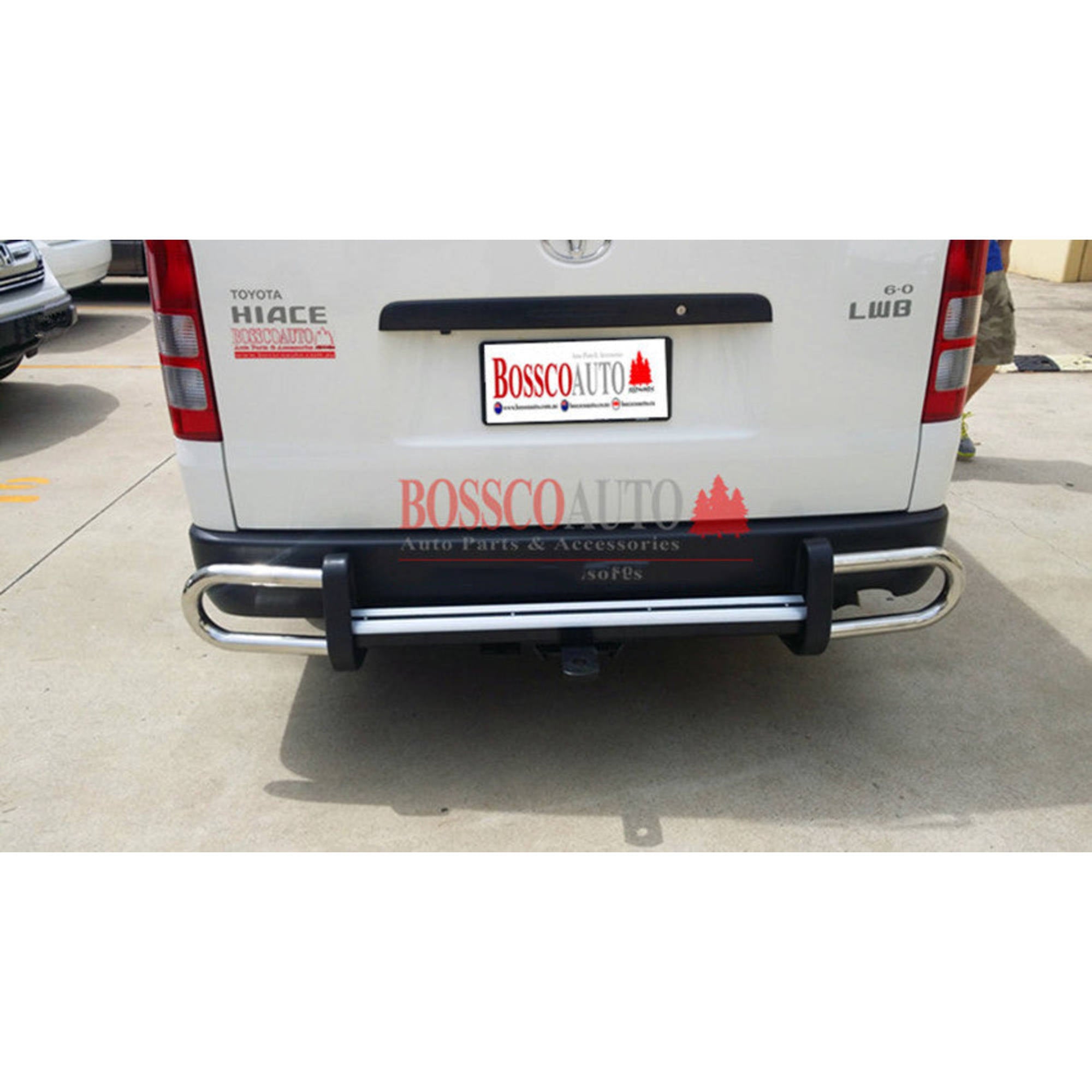Nudge Bar and Rear Step Towbar Suitable for TOYOTA Hiace Commuter SLWB 2005-2019