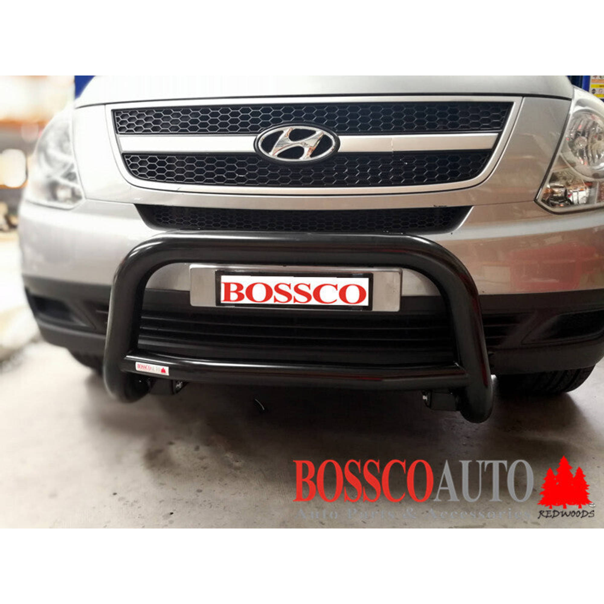 Black Aluminium Alloy Nudge Bar suitable for Hyundai iLoad 2007-2022