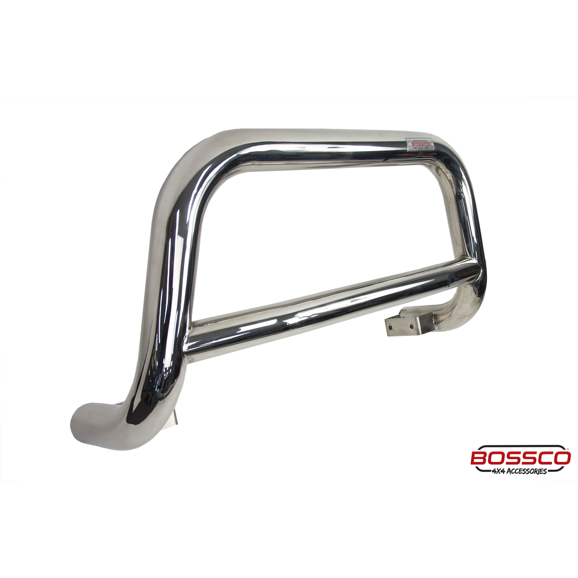 Low Loop 3 inch Stainless Steel Nudge Bar with Cross Bar suitable for Ford Everest 2015-2022