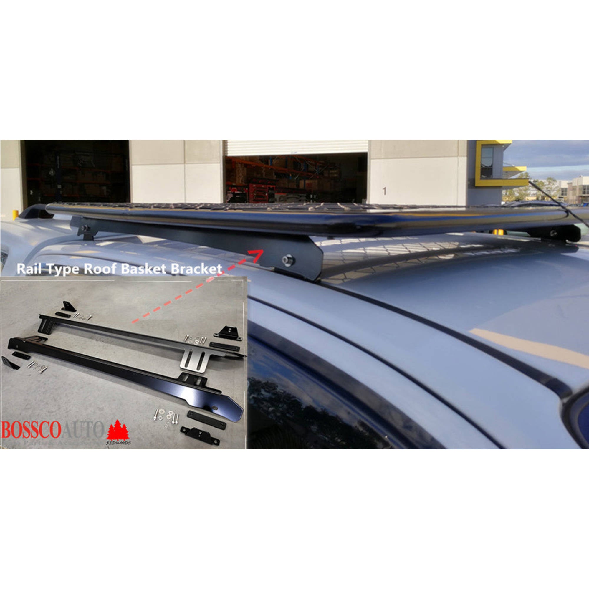 Rail Style Roof Basket Bracket Suitable for Utes