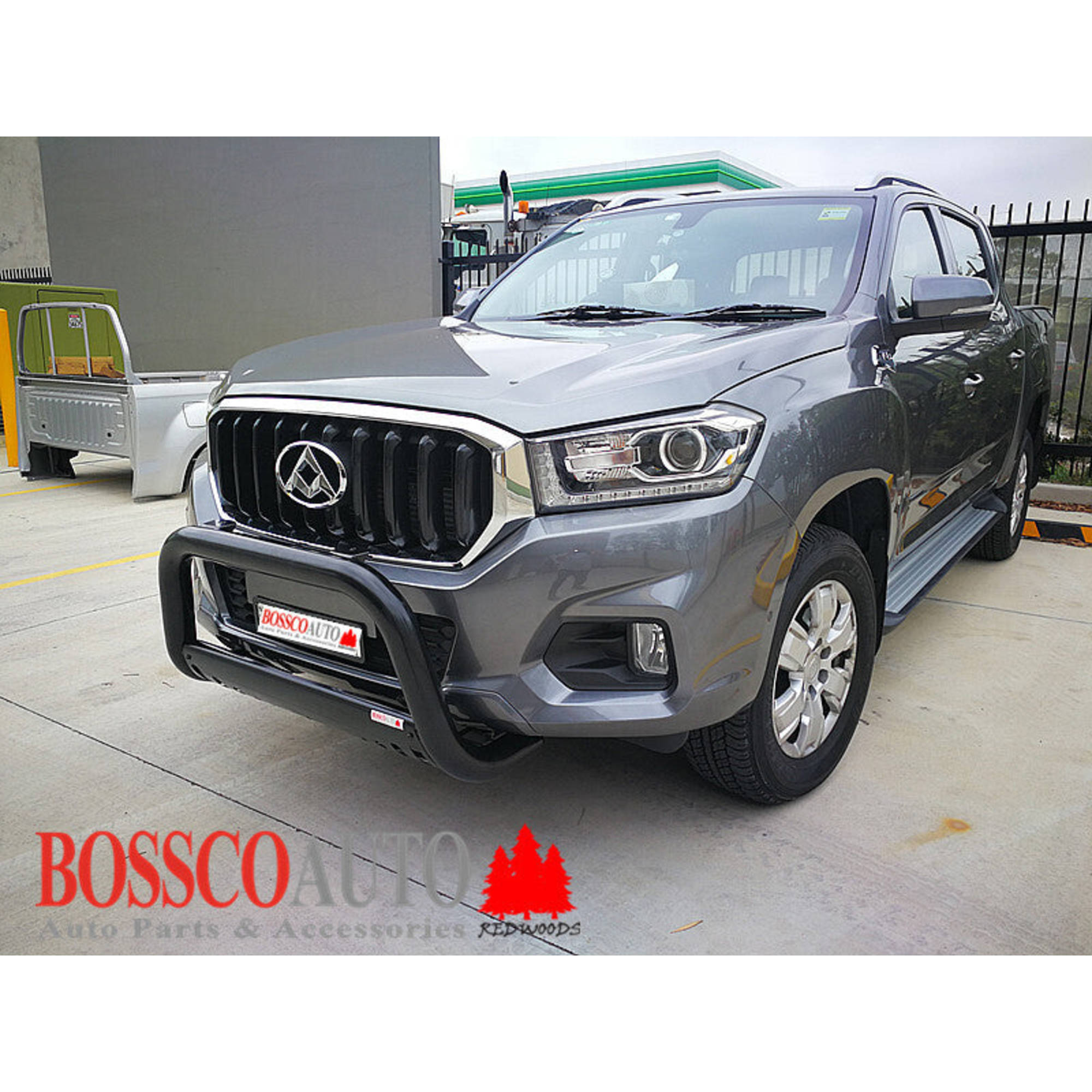 Black Nudge bar With Skid Plate Suitable for LDV T60 2017-2021