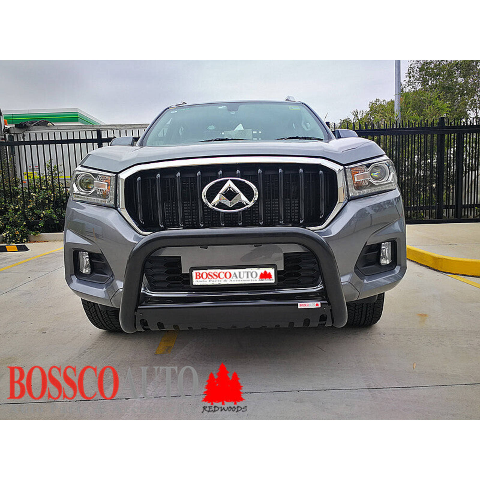 Black Nudge bar With Skid Plate Suitable for LDV T60 2017-2021