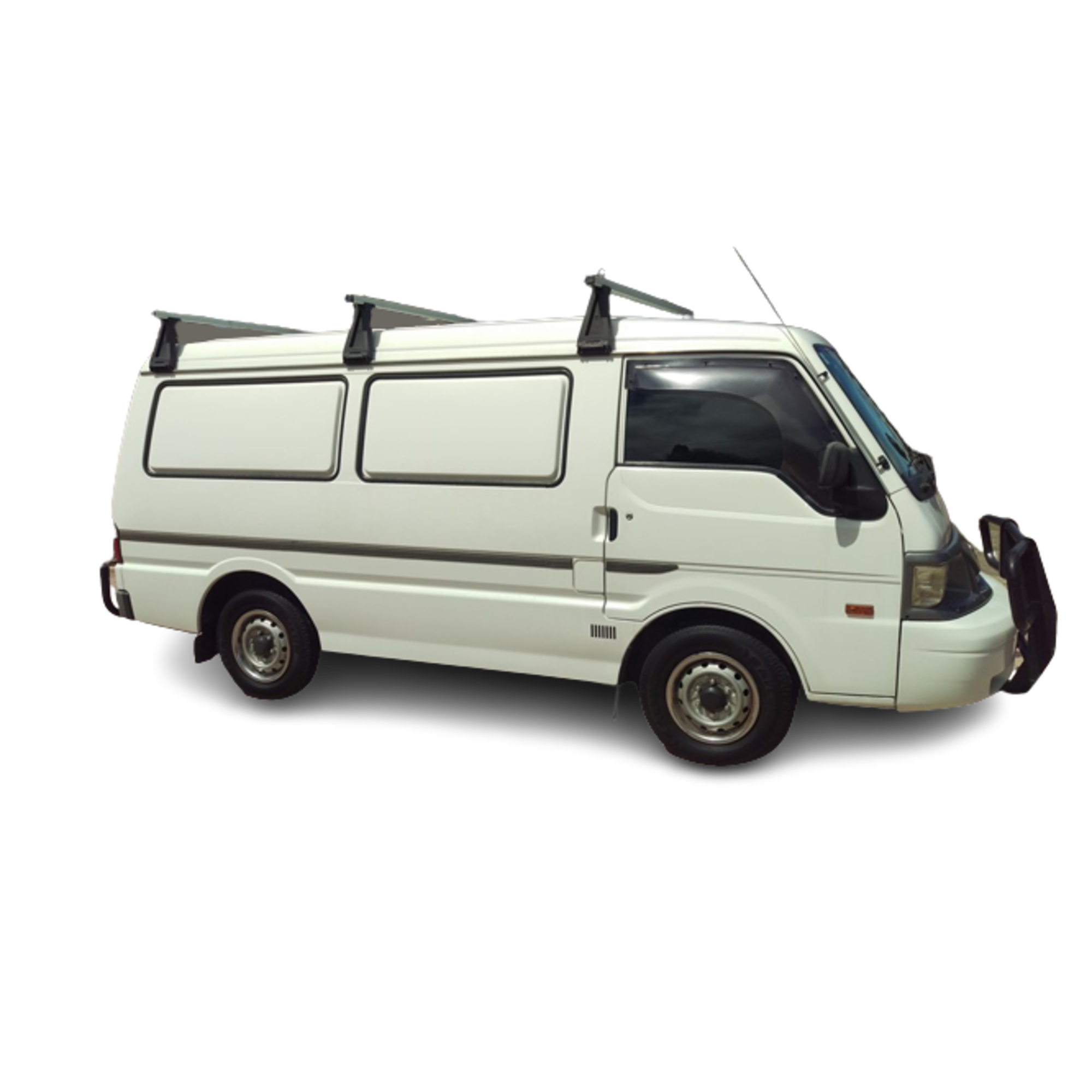 Silver ROOF RACKS Suitable For MAZDA E2000 1985-2005 (High Roof)