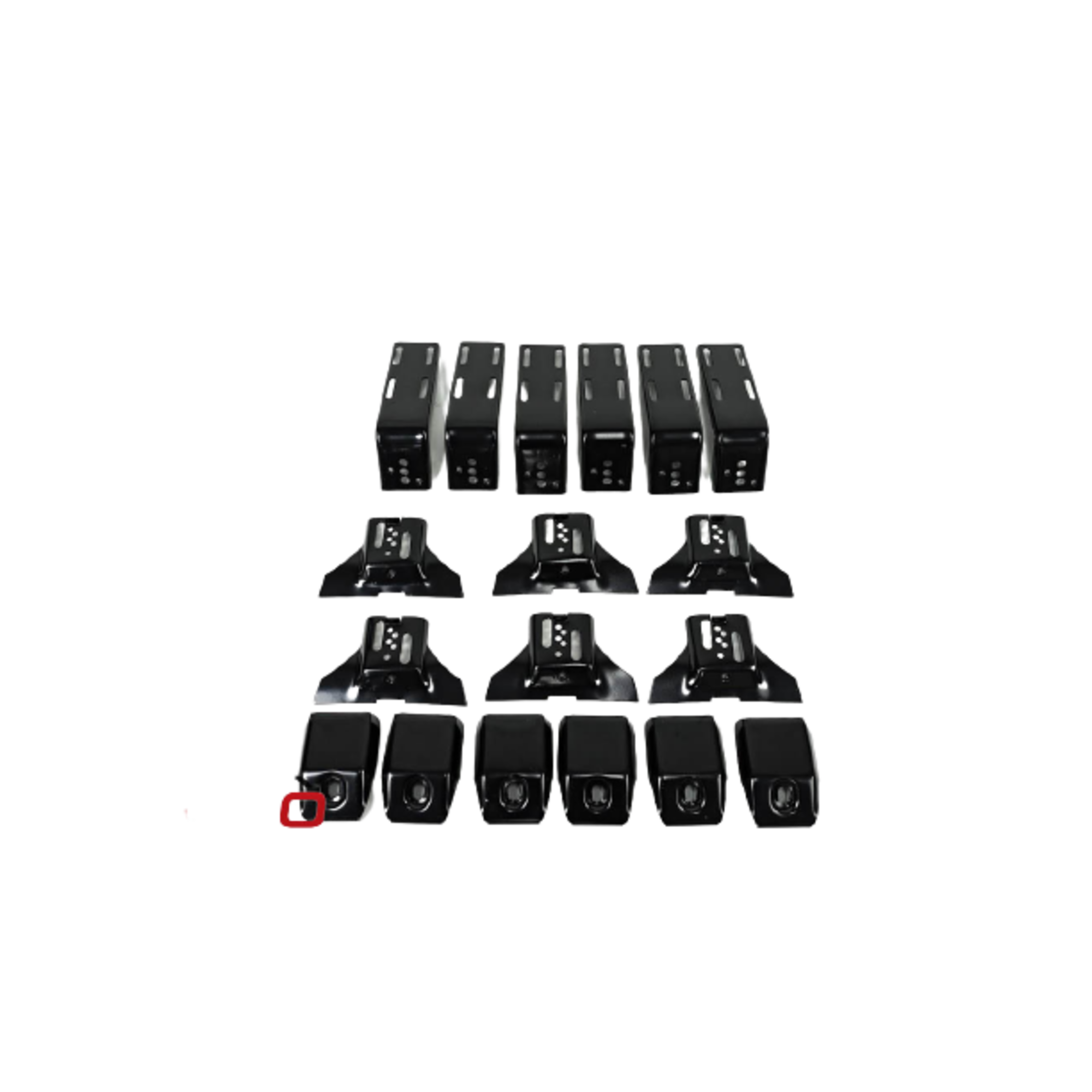 Set of 6 Universal Gutter Mount Bracket (12.5cm-15cm) for Low Roof Roof Basket