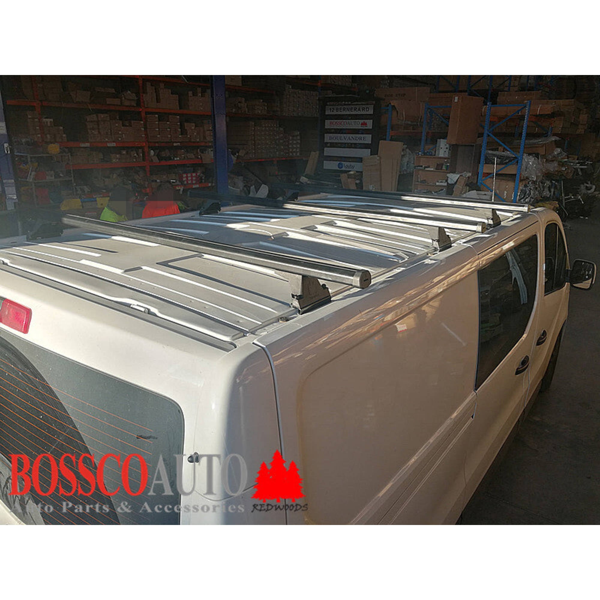 Set of 3 Black Heavy Duty Roof Racks for Renault Trafic X82 Van 2017-2023