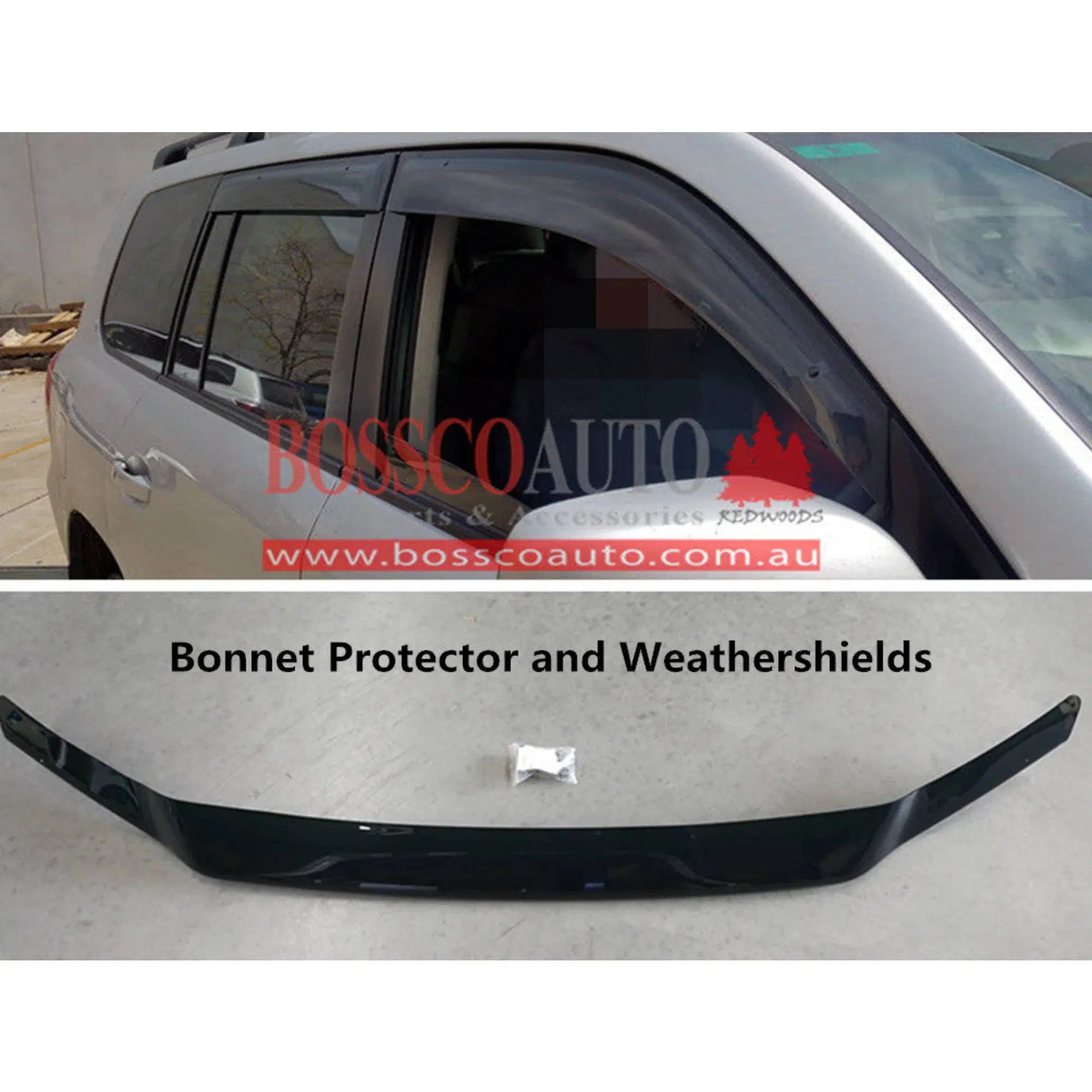 Bonnet Protector and Black Weathershields suitable for TOYOTA LANDCRUISER 200S 2016-2020