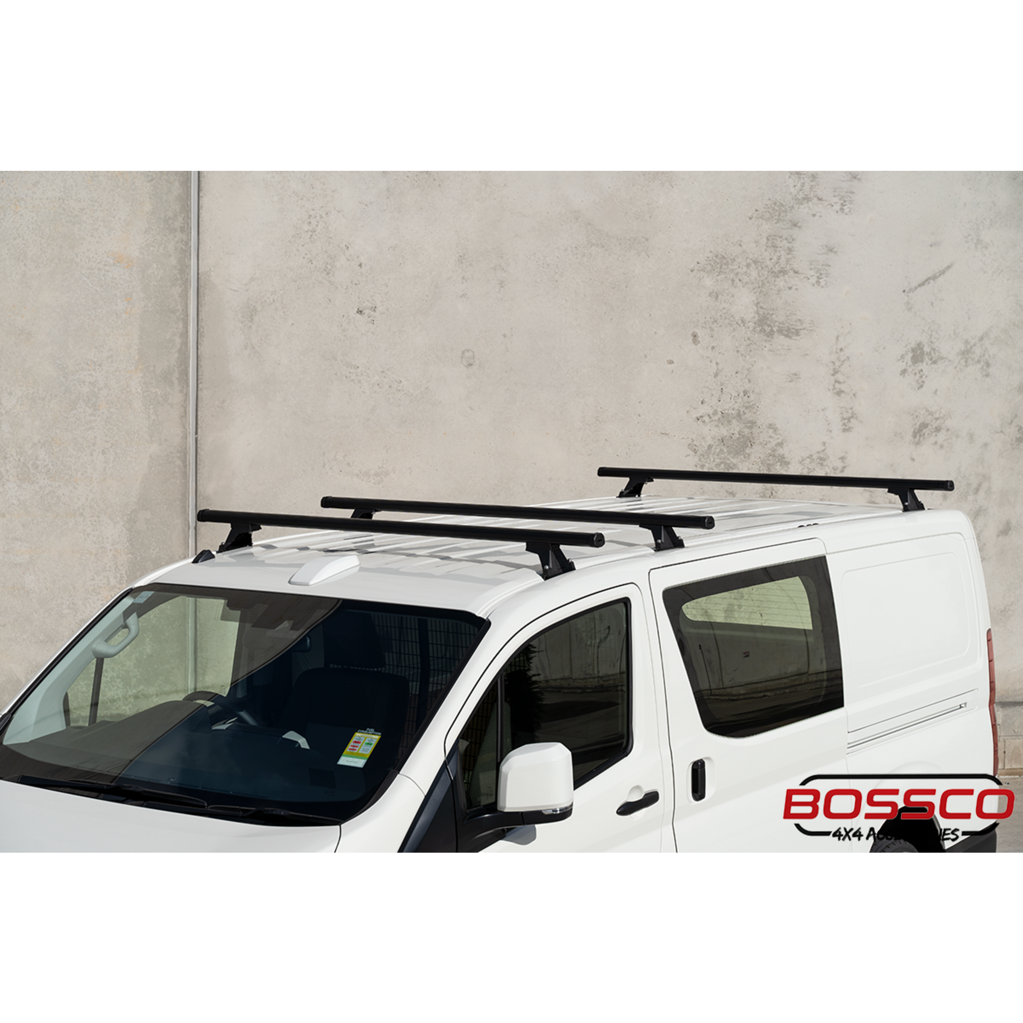 Set of 3 Black Heavy Duty Roof Racks Suitable for Toyota Hiace 2019-2024