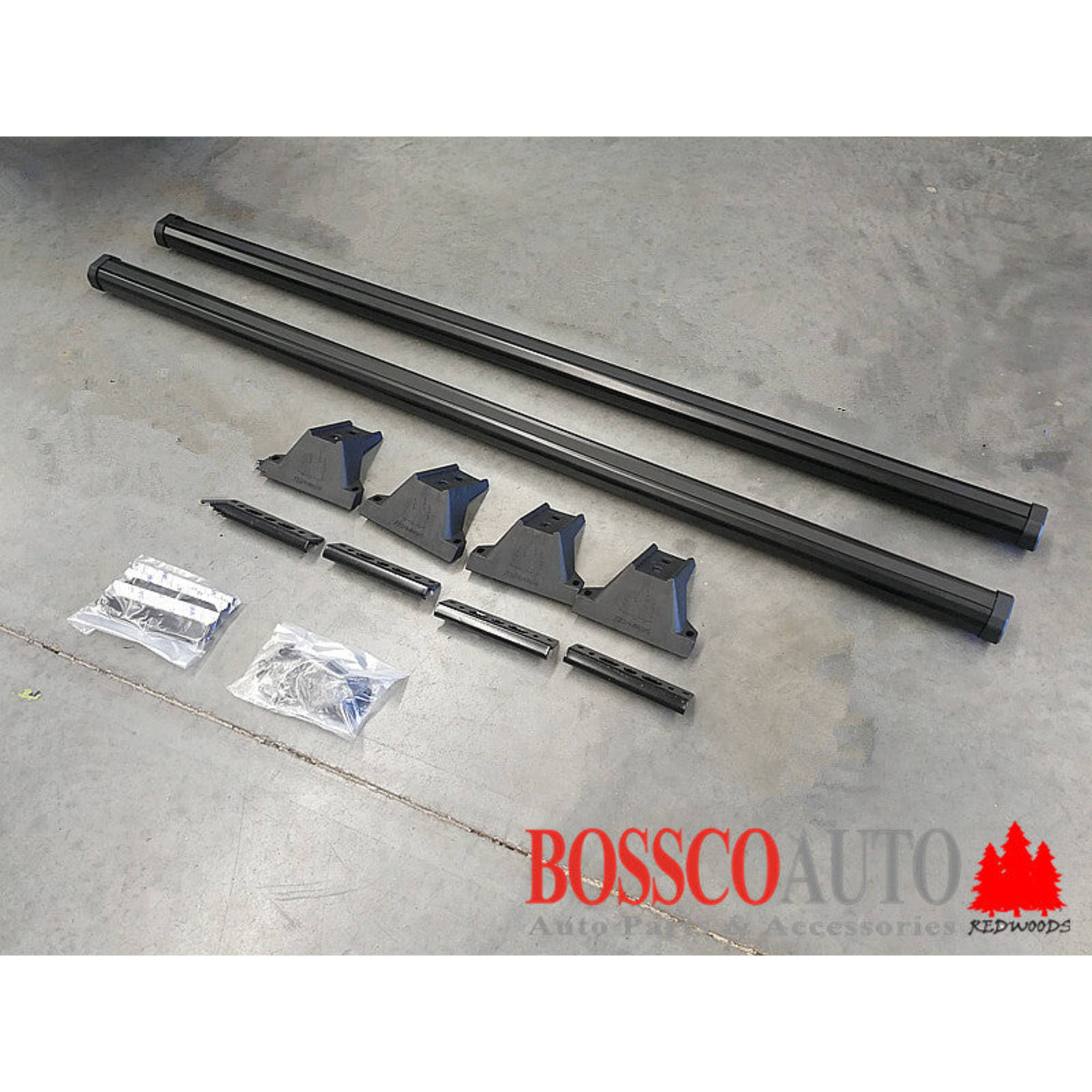 Set of 2 Black Heavy Duty Roof Racks Suitable for Toyota Hiace 2019-2024