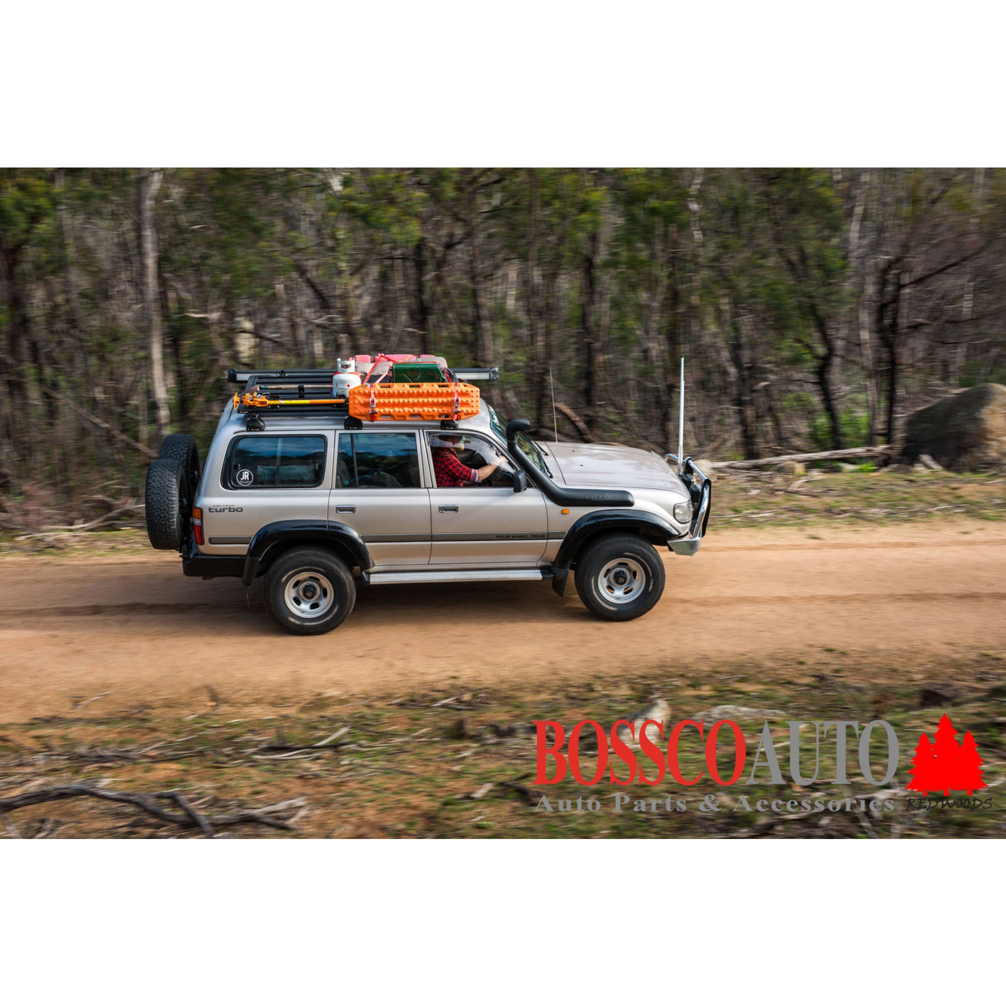 Titan MKII Aluminium Tray Black Roof Basket Tray Cargo Carrier 2000mm x 1400mm