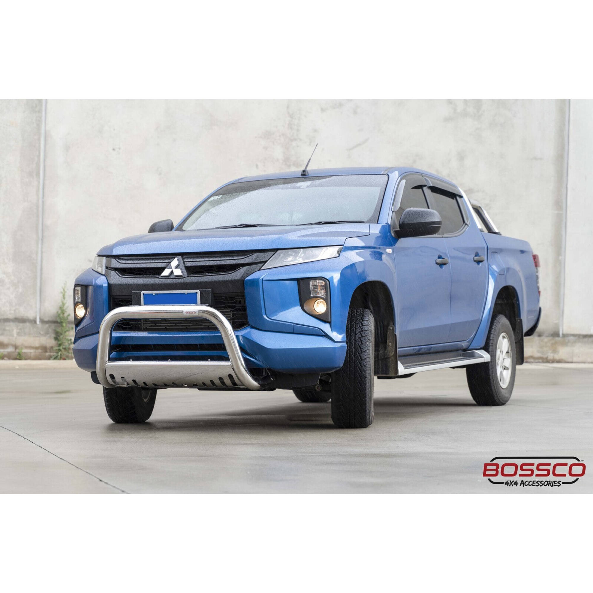 Polished Stainless Steel Nudge Bar Suitable for Mitsubishi Triton MR Series 2018-2023