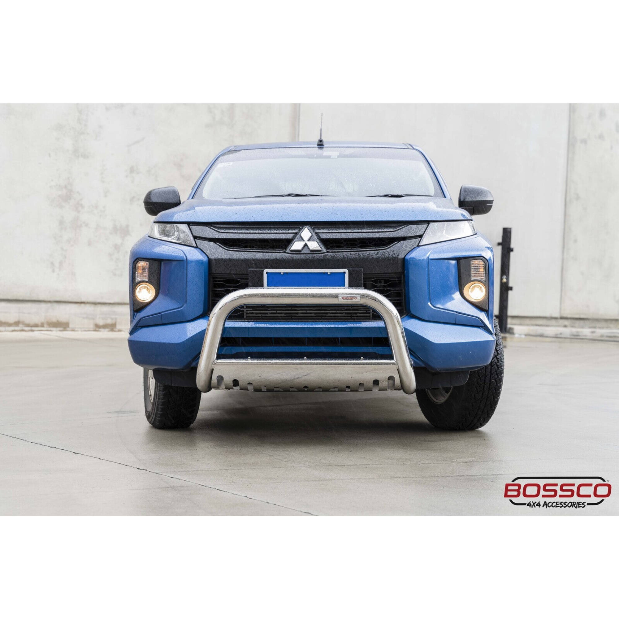 Polished Stainless Steel Nudge Bar Suitable for Mitsubishi Triton MR Series 2018-2023