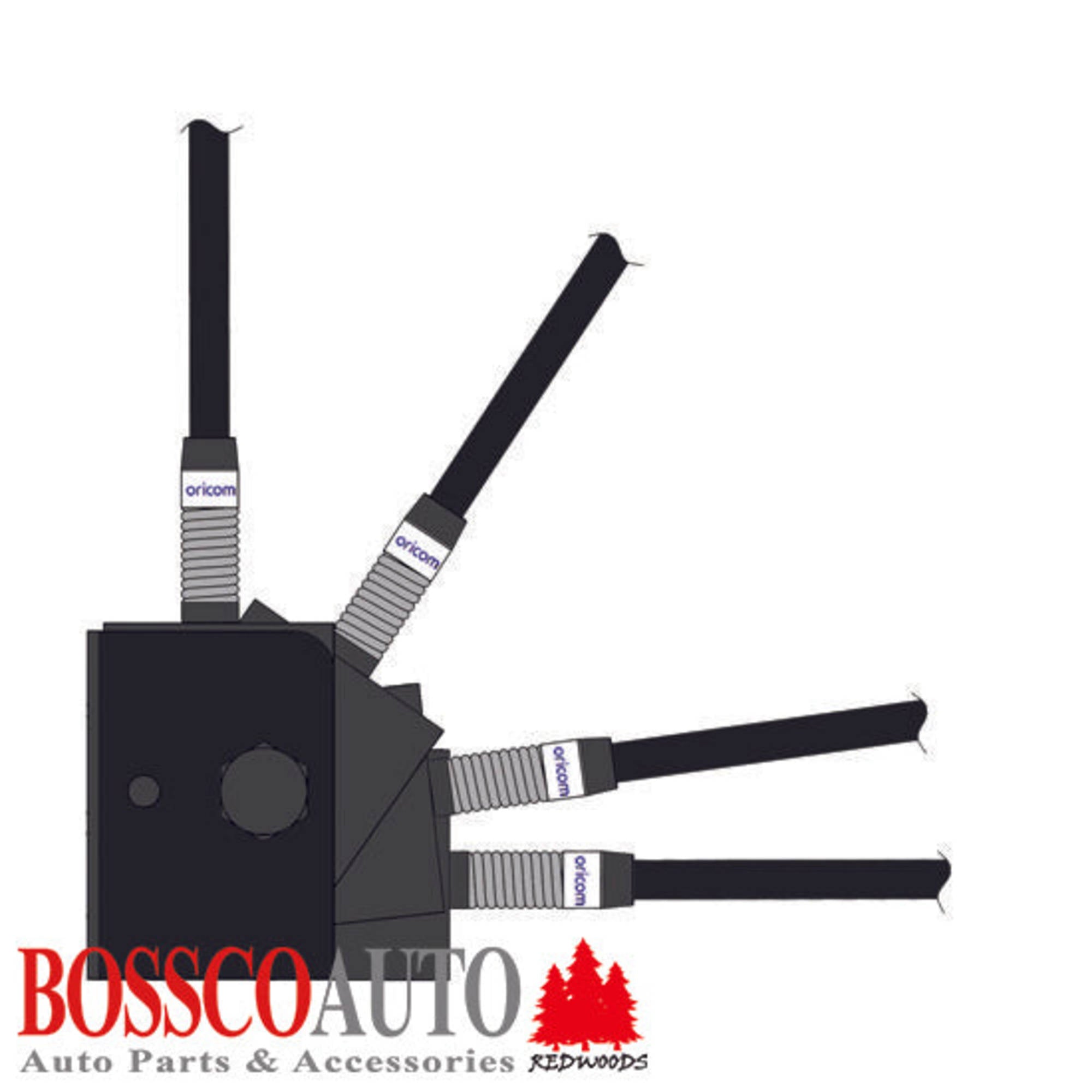 Oricom BR600BK Folding Bull Bar Antenna Mounting Bracket (Black)