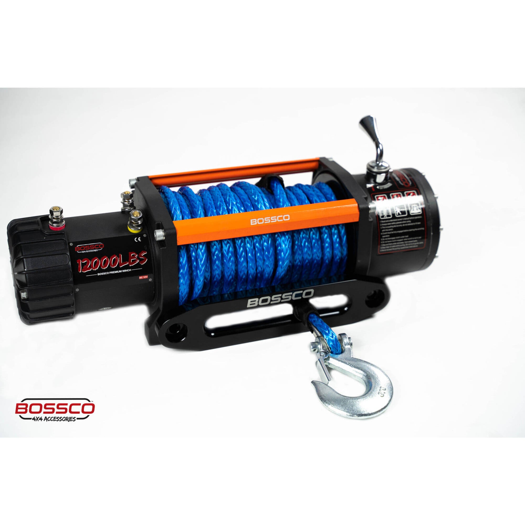 BA 12000lb Premium Electric Winch 12V Synthetic Rope 26M Wireless Remote 4WD 4x4