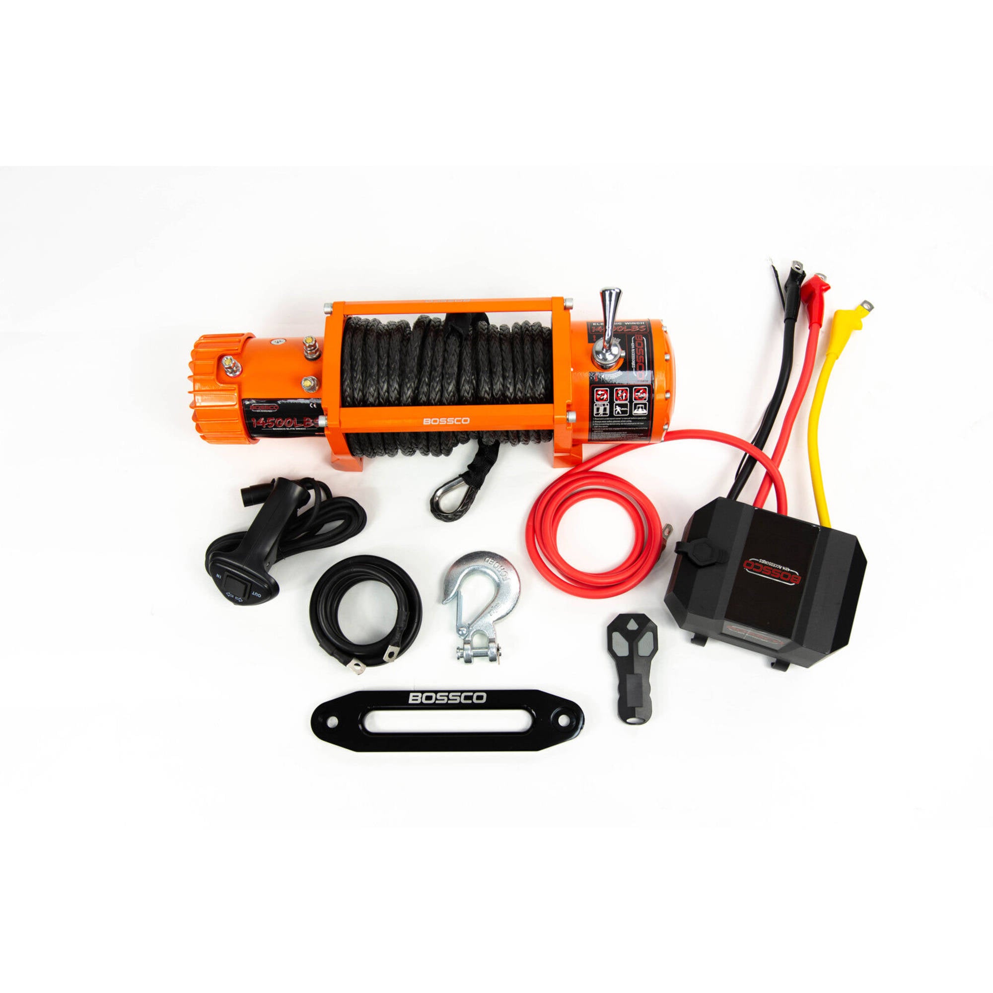 BA 14500lb Elite Electric Winch 12V Synthetic Rope 26M Wireless Remote 4WD 4x4
