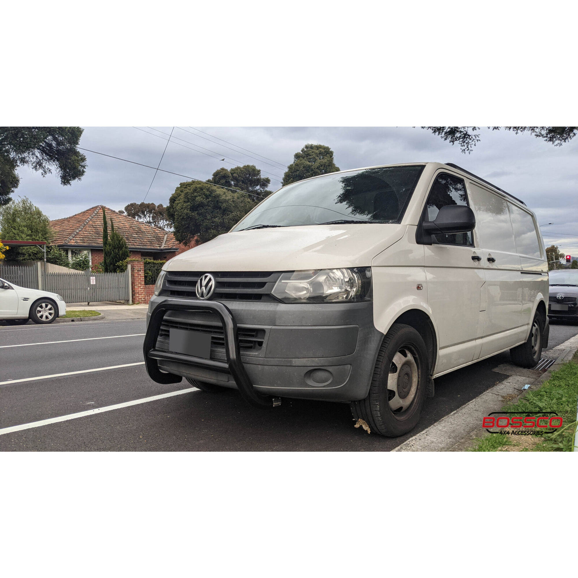 Black Nudge Bar Suitable For Volkswagen Transporter T5 2009-2015