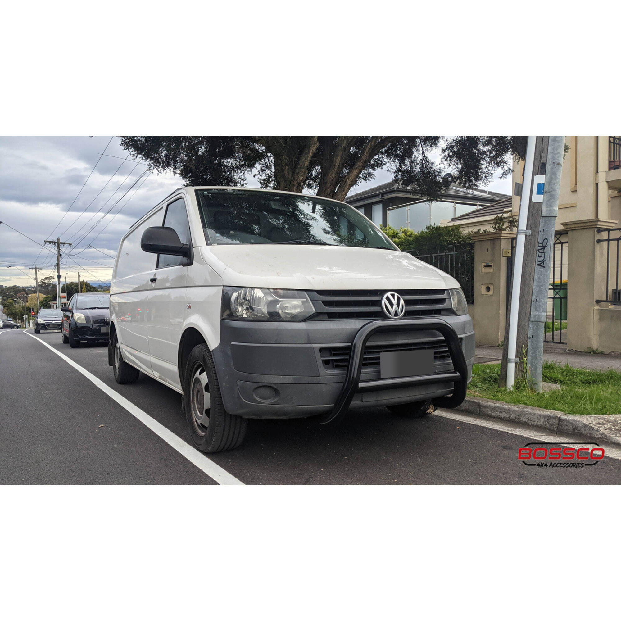 Black Nudge Bar Suitable For Volkswagen Transporter T5 2009-2015