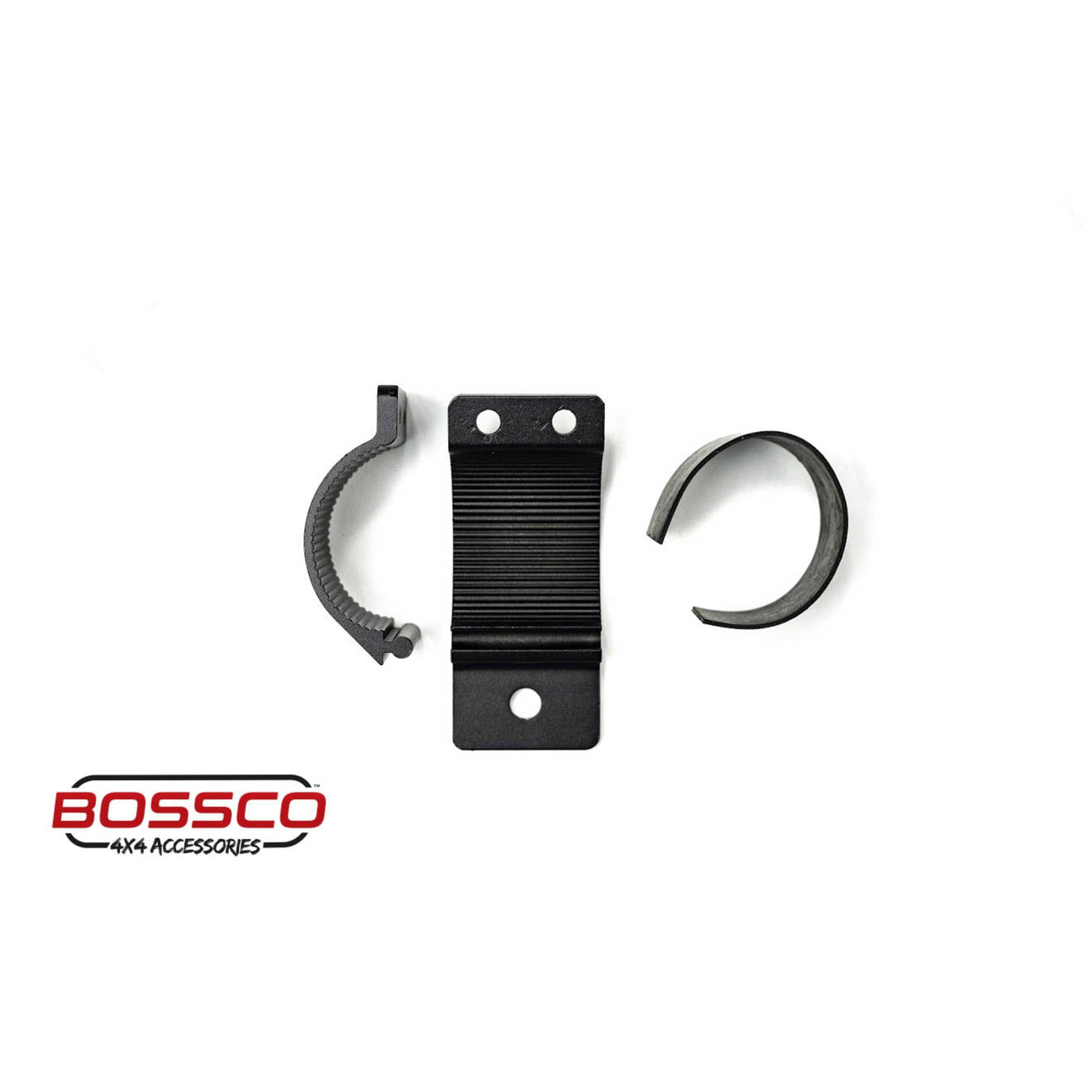 2" (48-53mm) LED Light | Aerial | UHF Antenna Clamp Bracket - BLACK