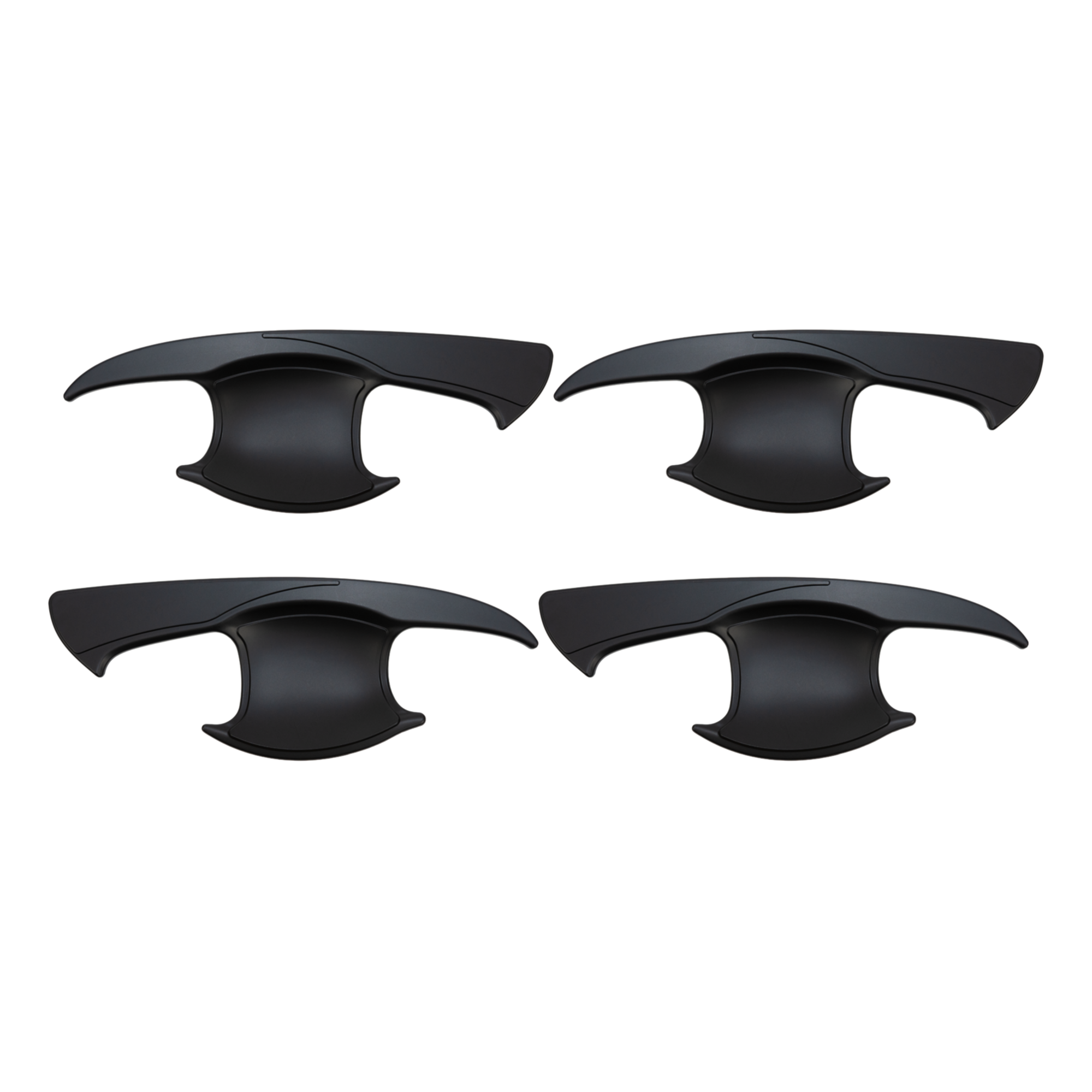 Black Door Handle Bowl Covers Protectors Suitable For Toyota Hilux 2015-2021