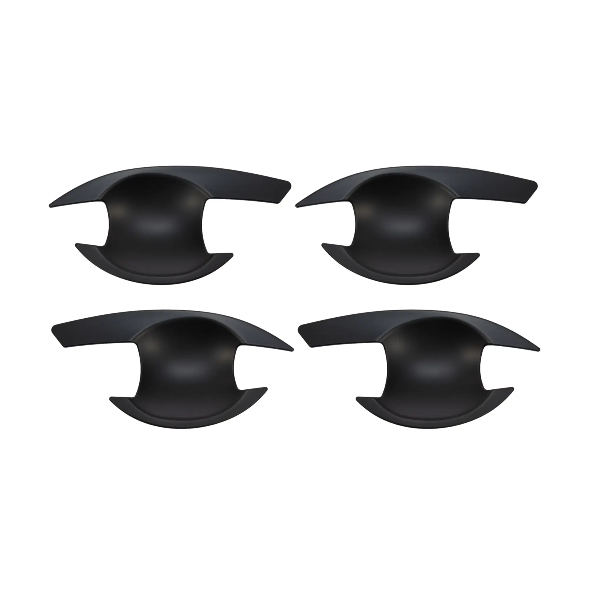 Black Door Handle Bowl Covers Protectors Suitable For Mitsubishi Triton MQ MR 2015-2023 - RUNOUT