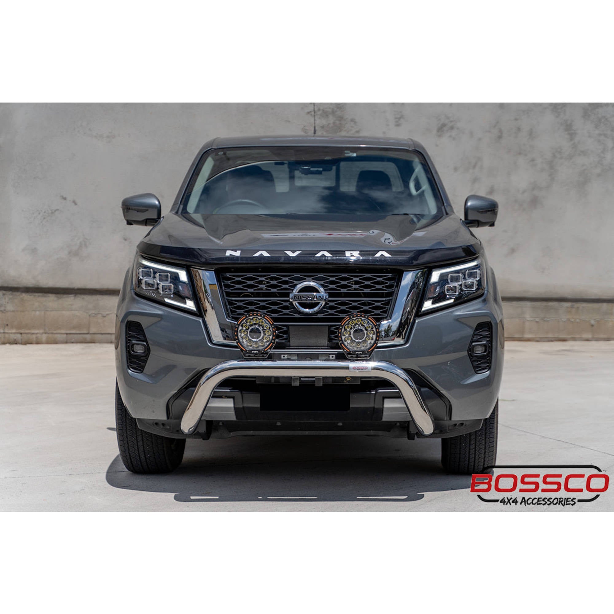 Sensor Compatible Stainless Steel Nudge Bar Suitable For Nissan Navara 2021-2024