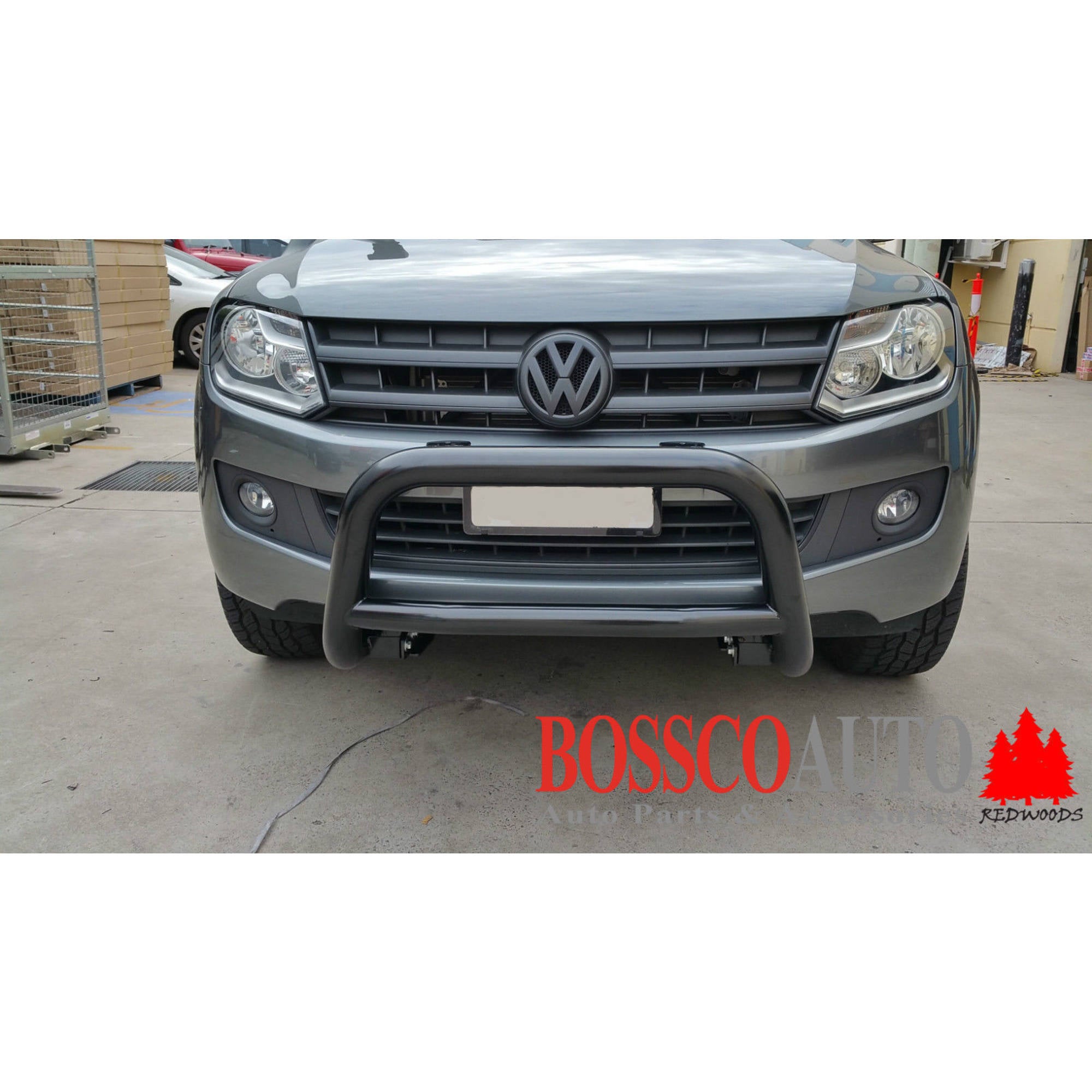 Black Low Nudge bar suitable for Volkswagen Amarok 2010-2021 - FACTORY SECONDS