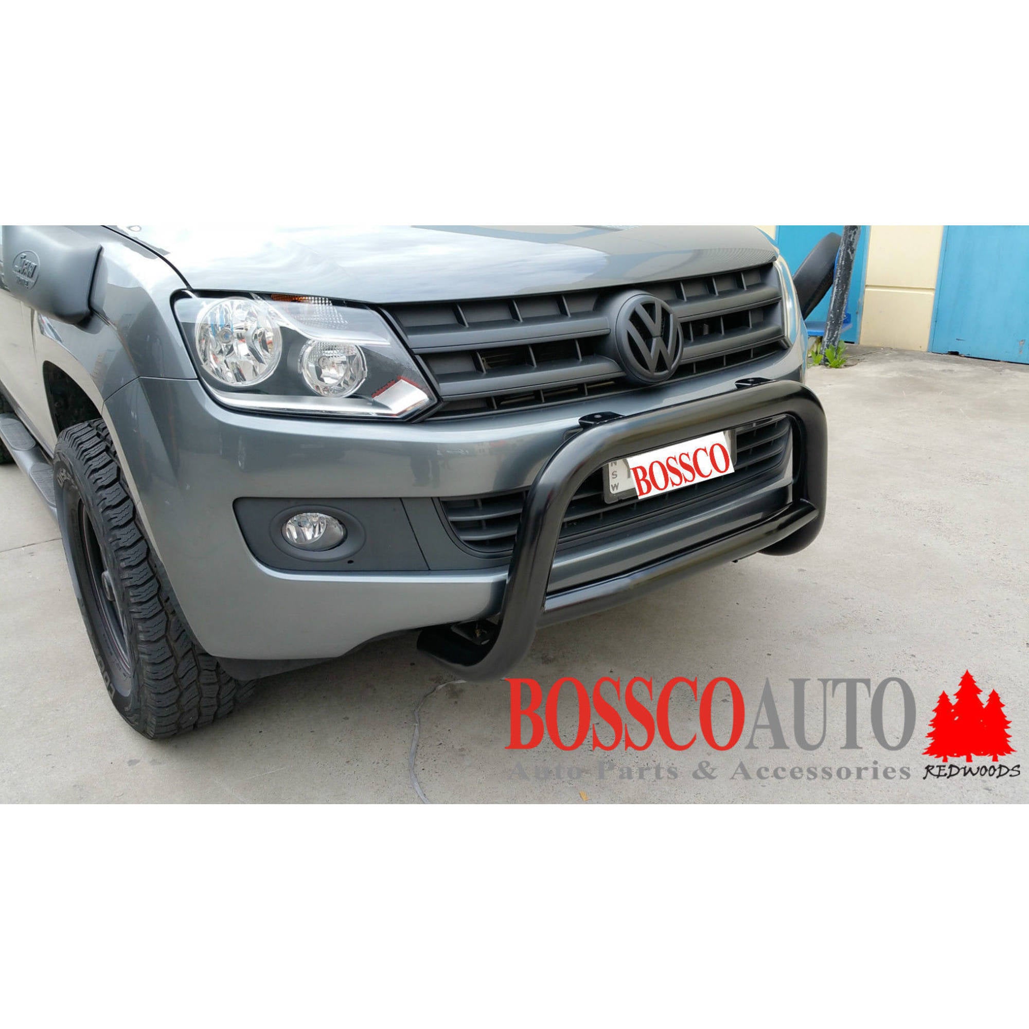 Black Low Nudge bar suitable for Volkswagen Amarok 2010-2021 - FACTORY SECONDS