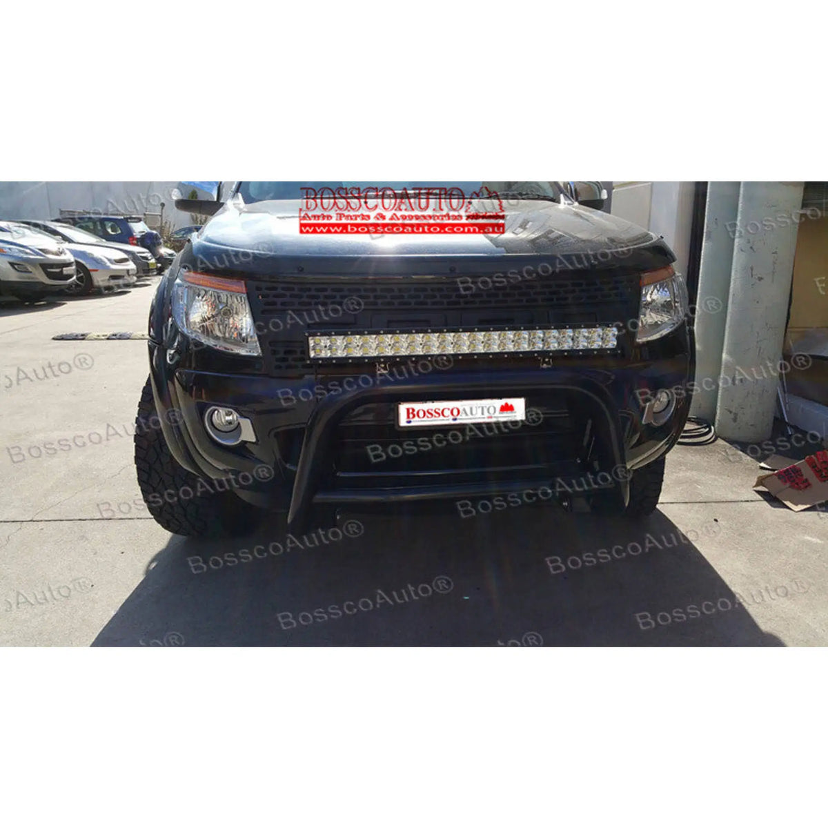 Black Low Nudge Bar for Ford Ranger PX 2012-2015 | Factory Seconds Front Bar