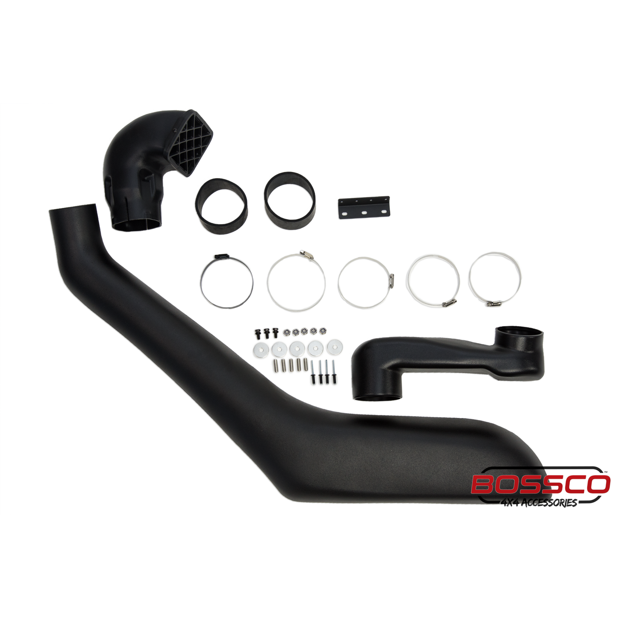 Black Snorkel Air Intake Kit suitable for Toyota Prado 120 series 2002 - 2009