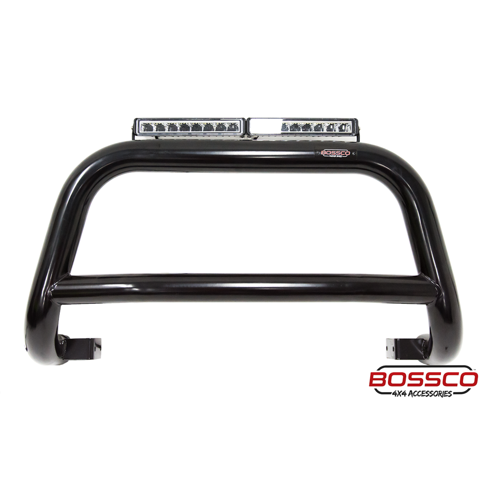 Black Nudge Bar Suitable for Mitsubishi Triton MR Series 2018-2023 w/ 20" Modular Single Row LED Light Bar