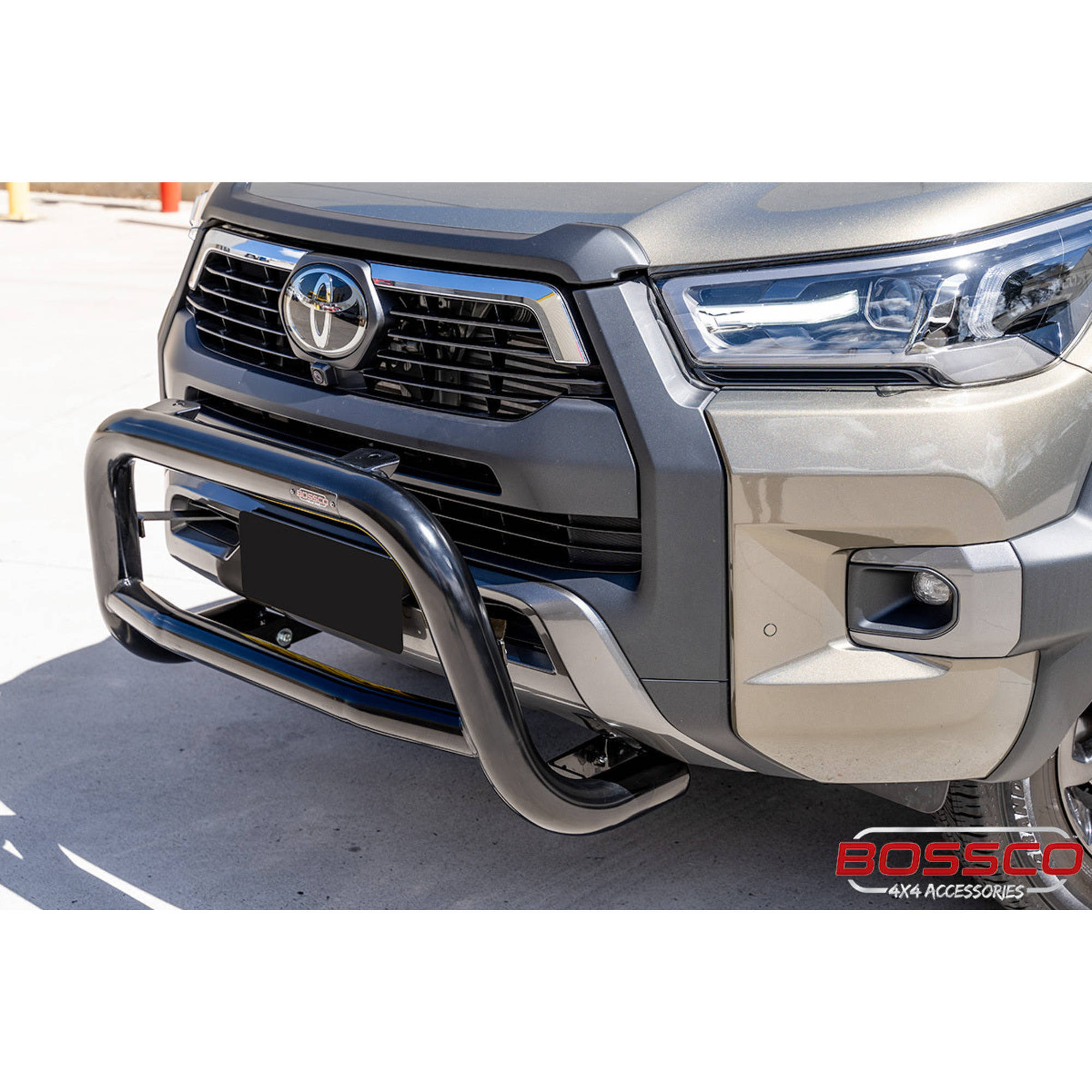 Black Low Nudge bar suitable for Toyota Hilux 2020 - 2024