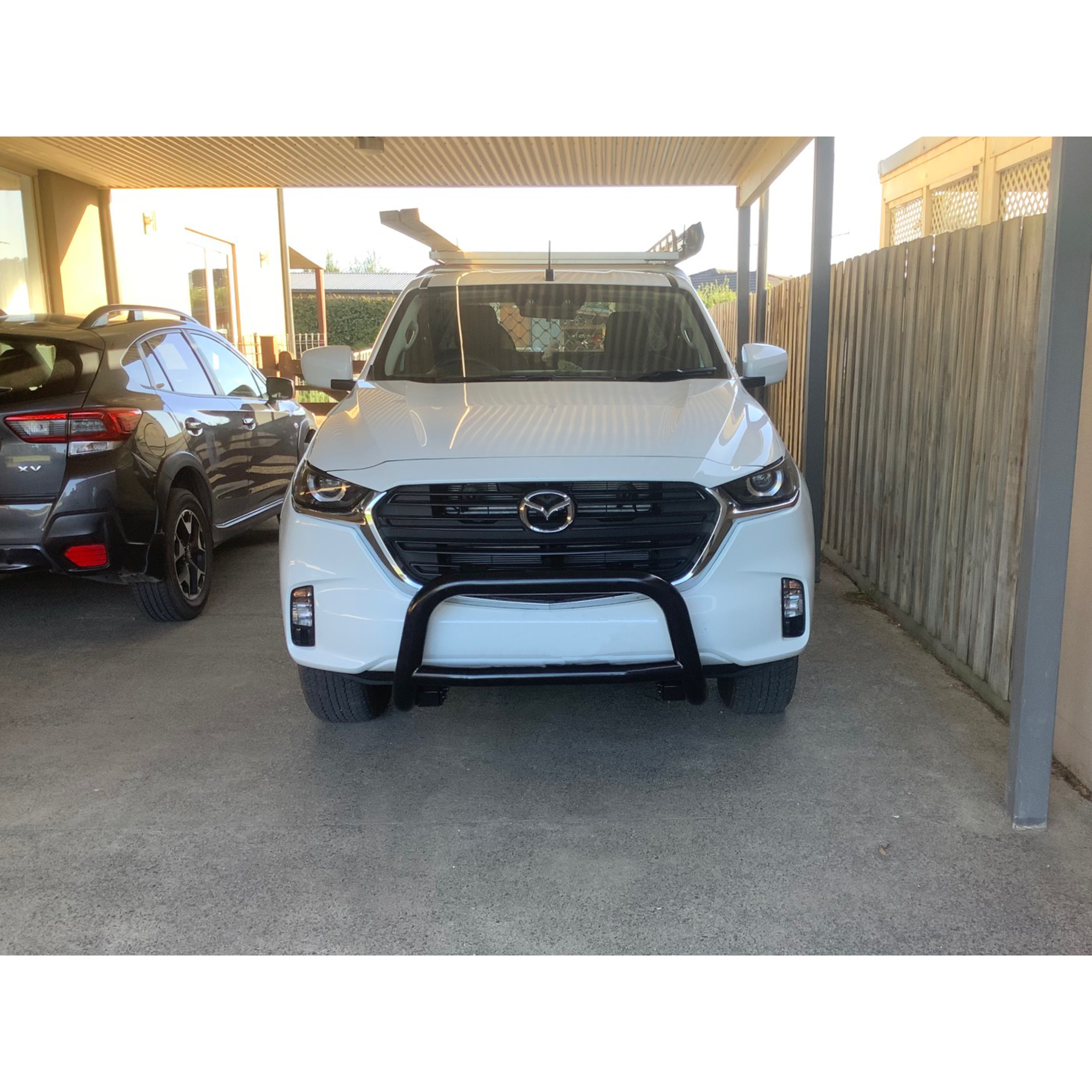 Black Low Nudge Bar suitable for Mazda BT-50 TF 2020-2024