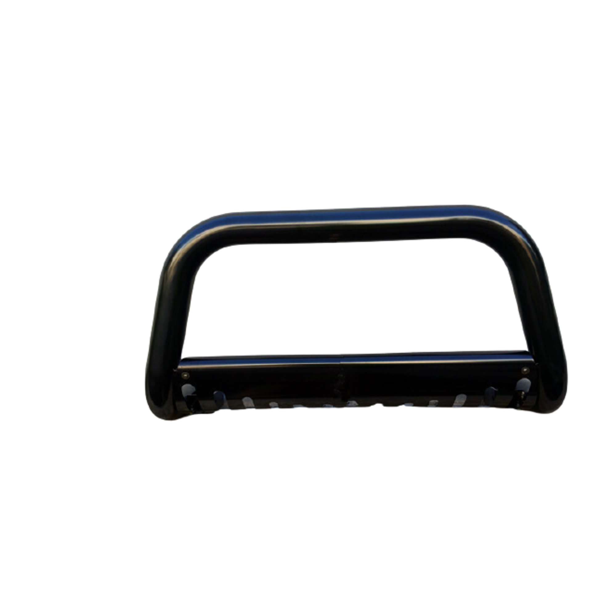 Black Low Nudge Bar with Skid Plate suitable for Toyota Hilux 2020 - 2024