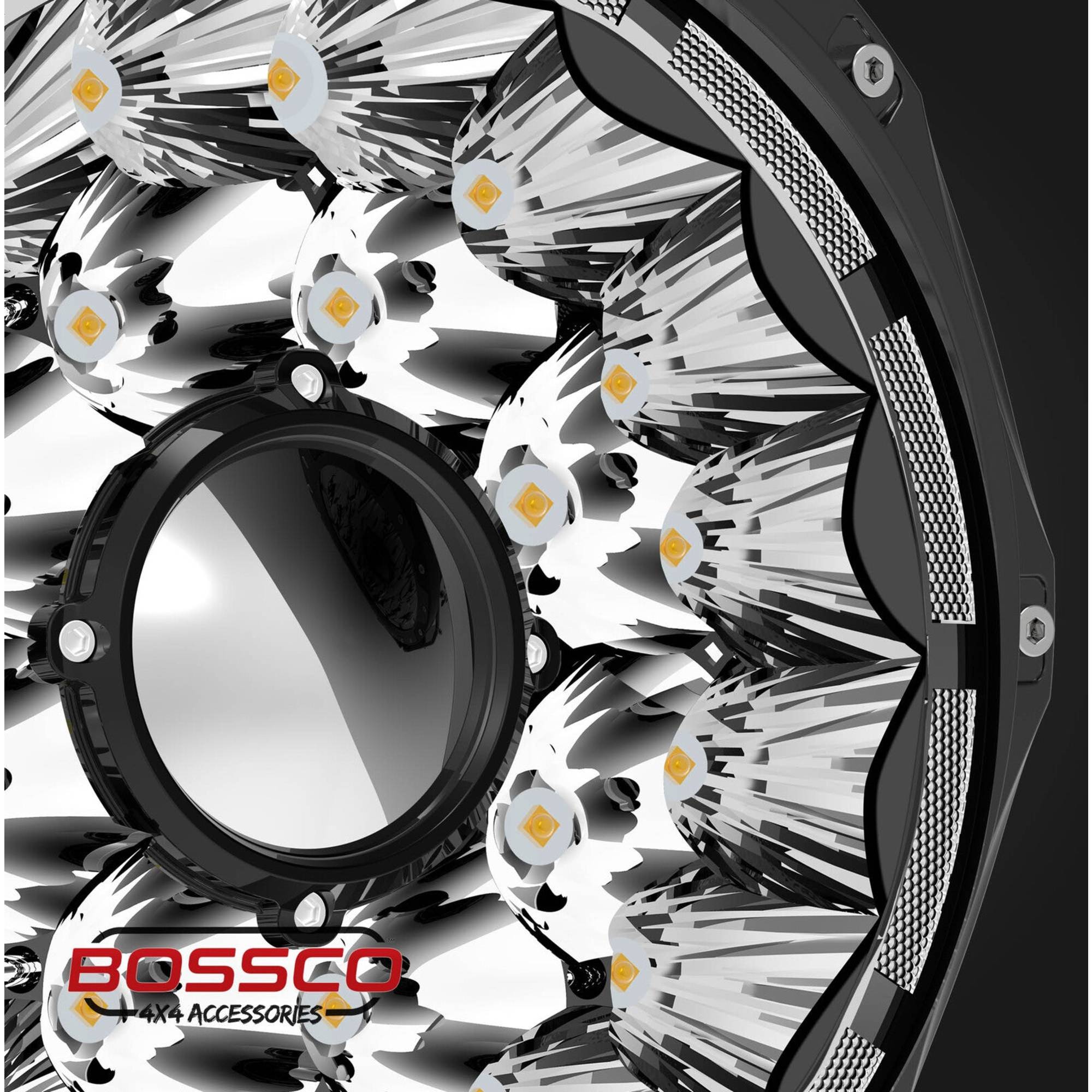 9" Laser LED Driving Lights with DRL | 1 Lux @ 2018m | 16600 Lumens | IP68 Rated - Pair w/ Electrical Harness