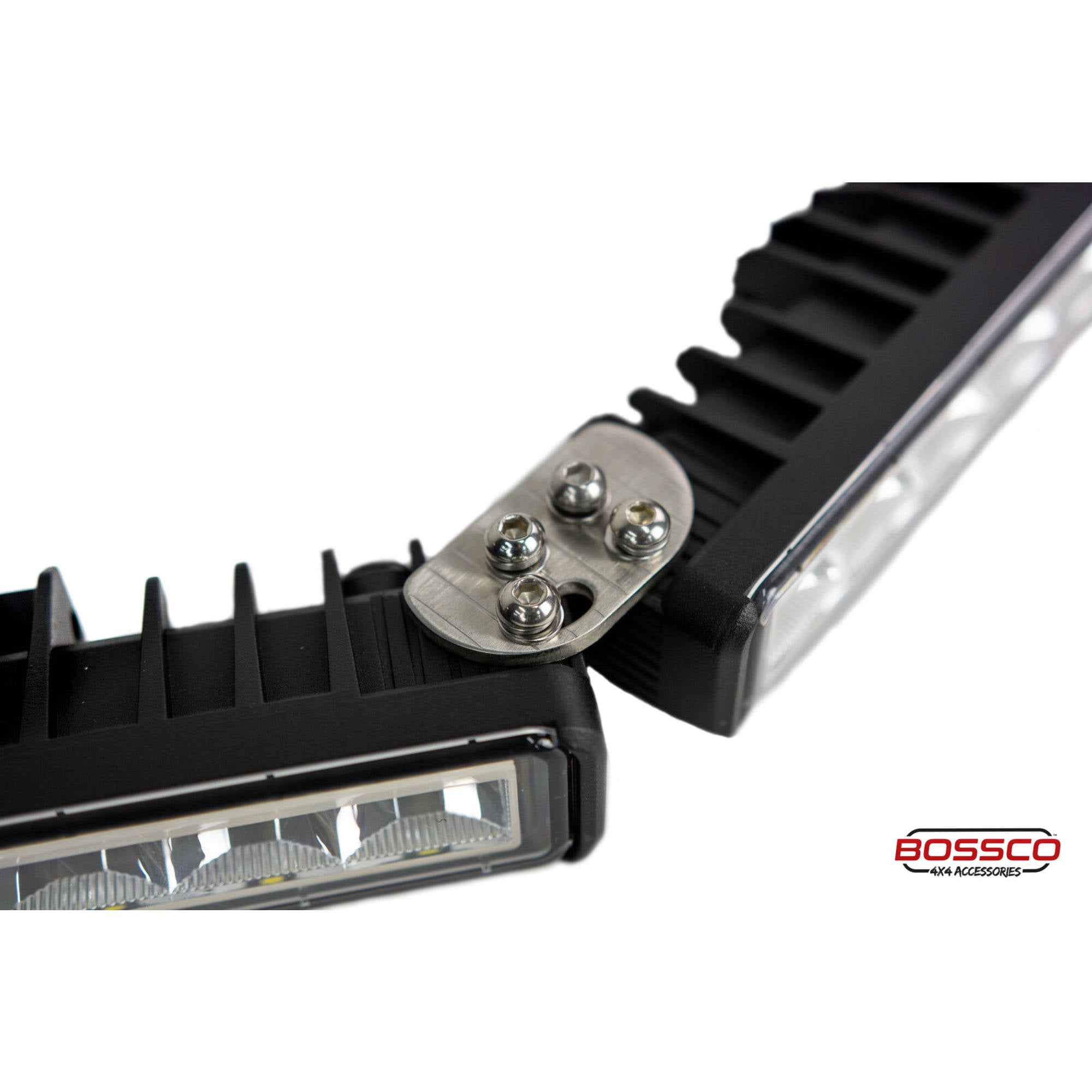 2x Modular 10" Single Row LED Light Bars w/ Wiring Harness | 4200 Lumens Each | Fitted with Osram LEDs