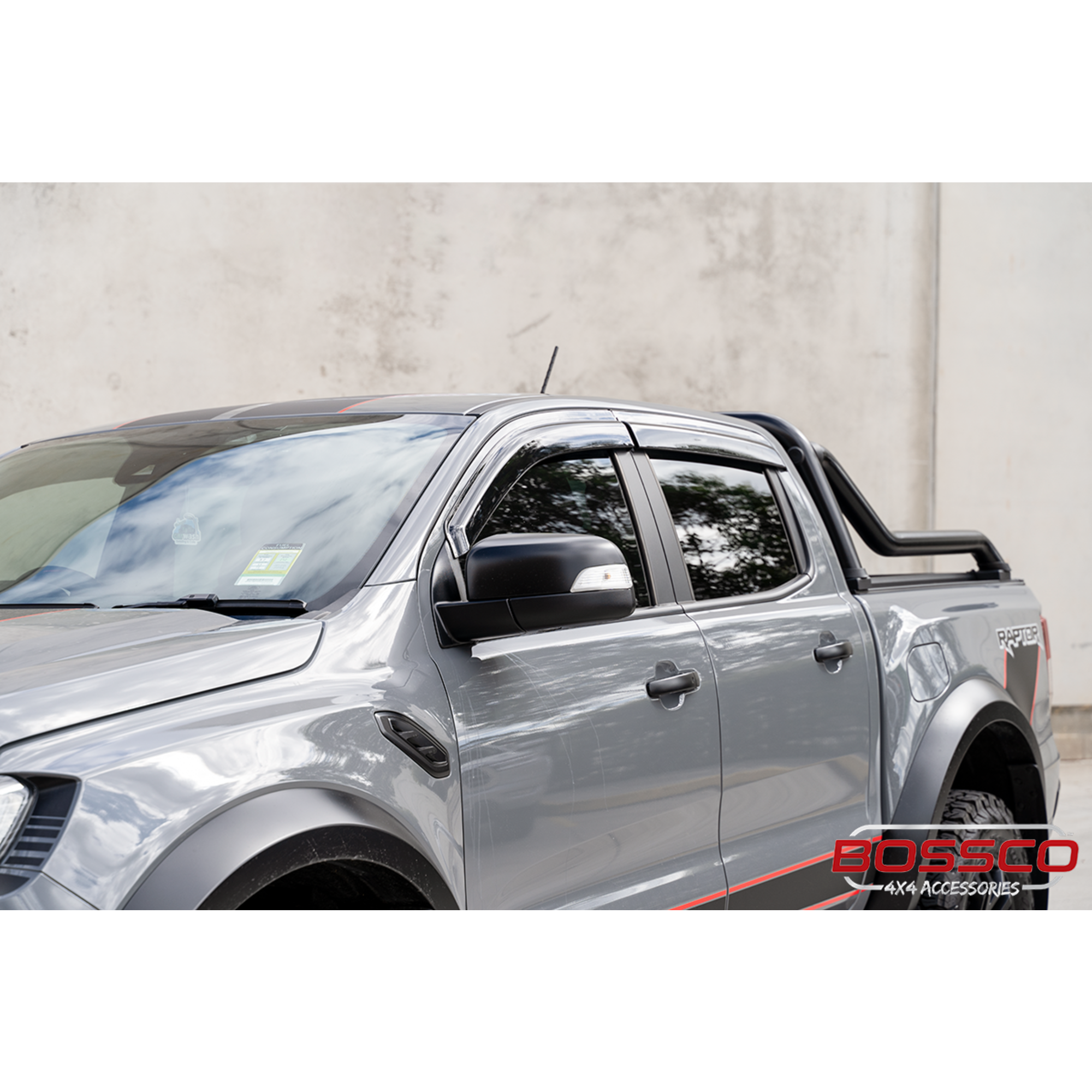 Tinted Weather shield Window Visors suitable for Ford Raptor 2017-2022