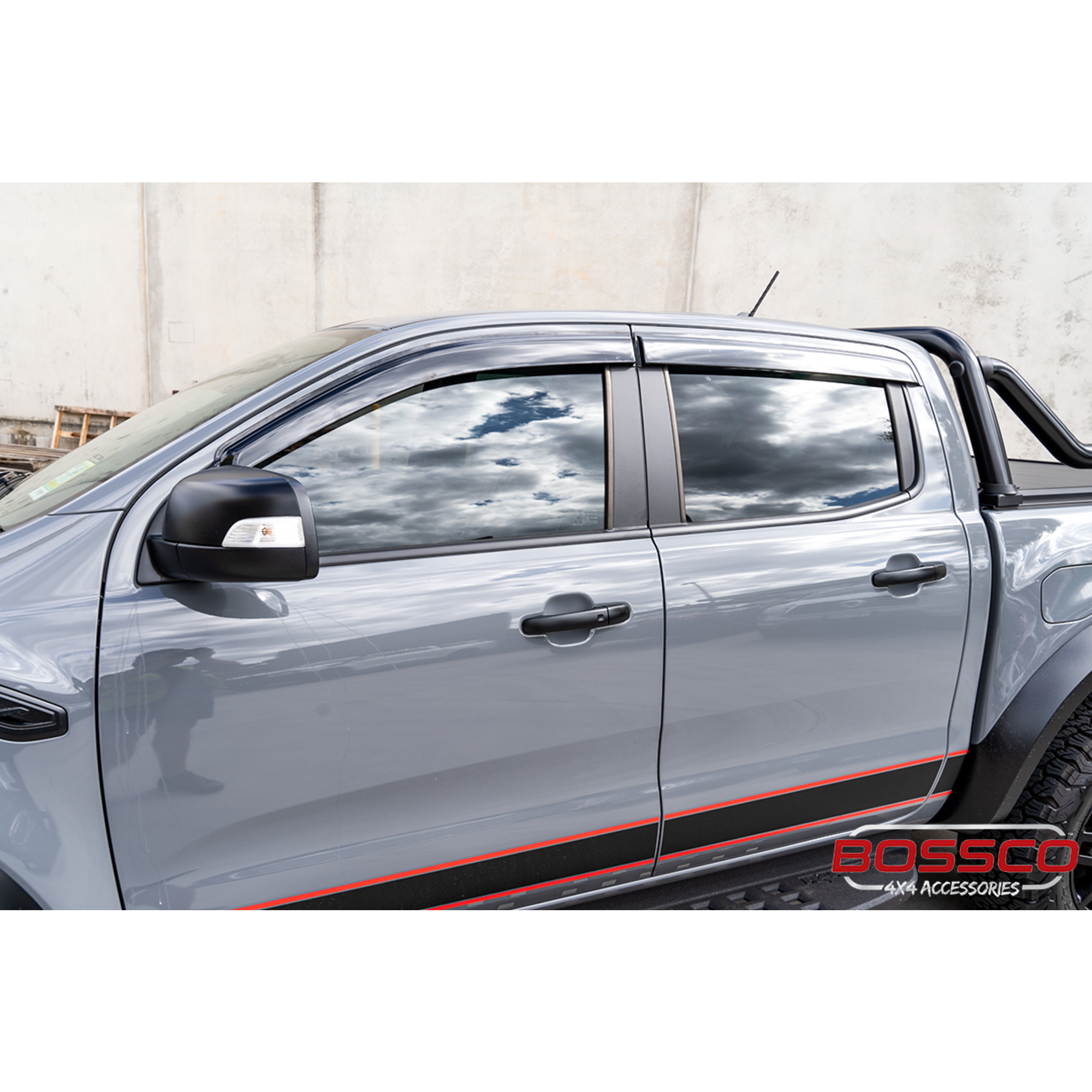 Tinted Weather shield Window Visors suitable for Ford Raptor 2017-2022