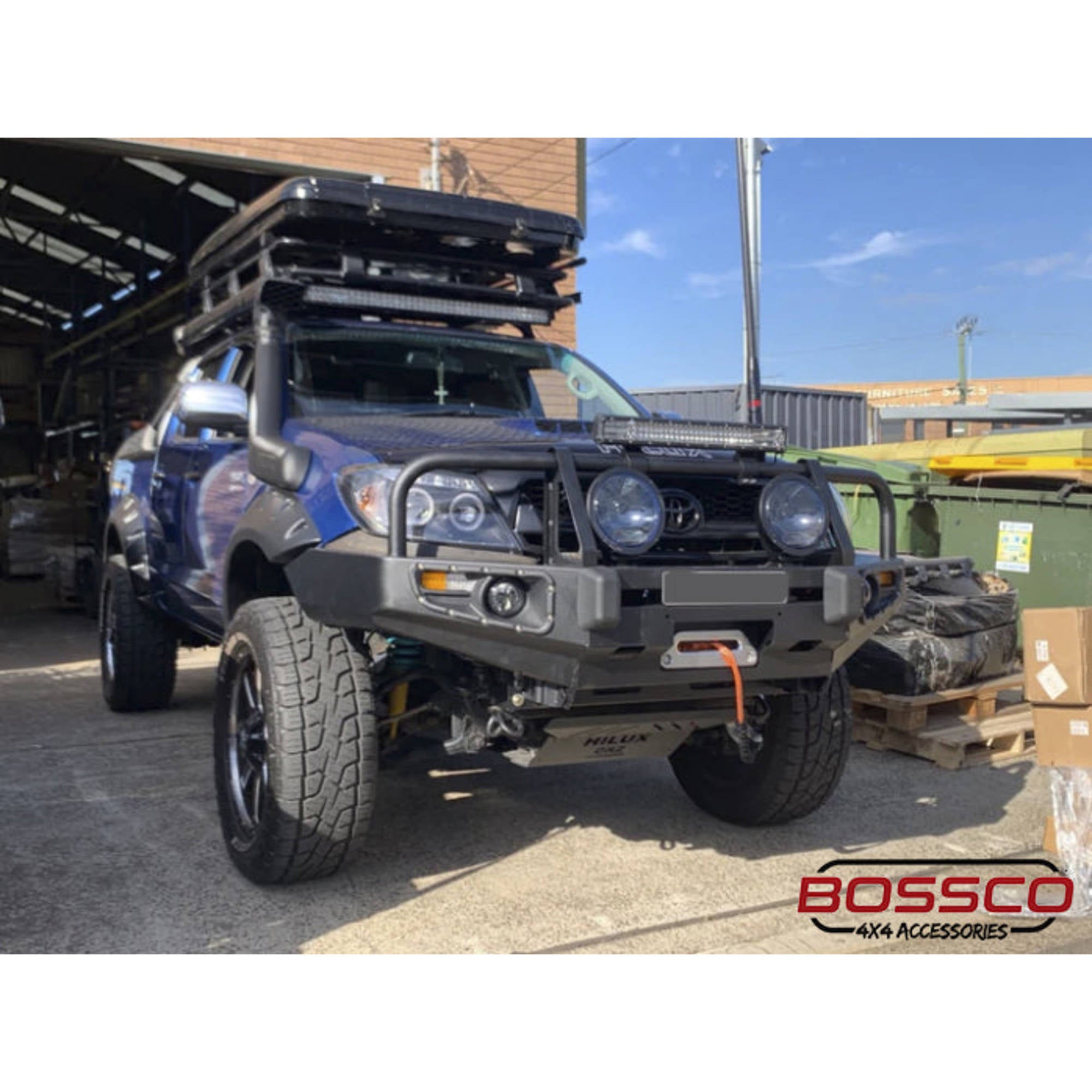 Triple Loop Full Bumper Replacement Bull bar Suitable For Toyota Hilux N70 2005-2011