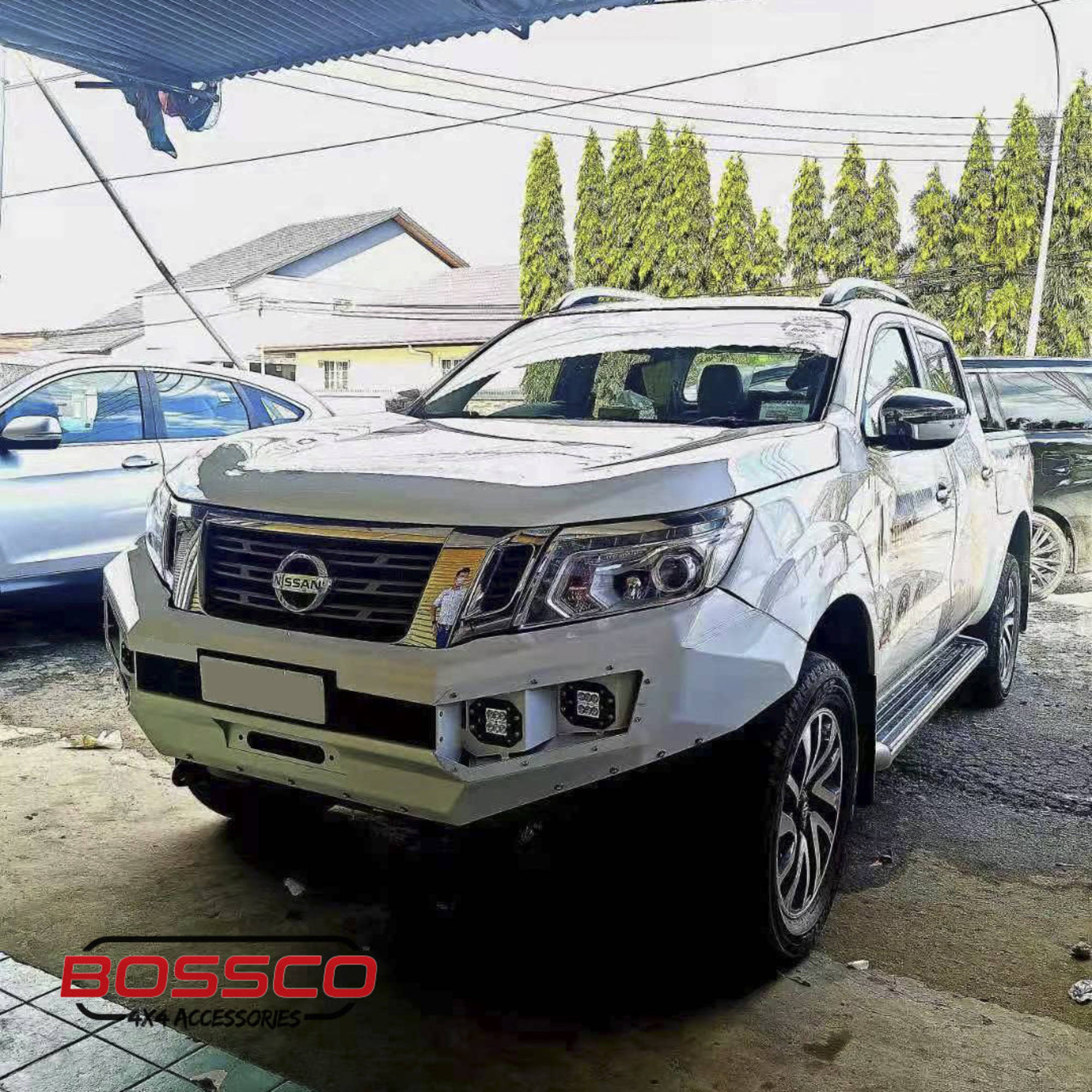 Monster No Loop Bull Bar Full Bumper Replacement Bullbar Suitable For Nissan Navara NP300 D23 2015-2020