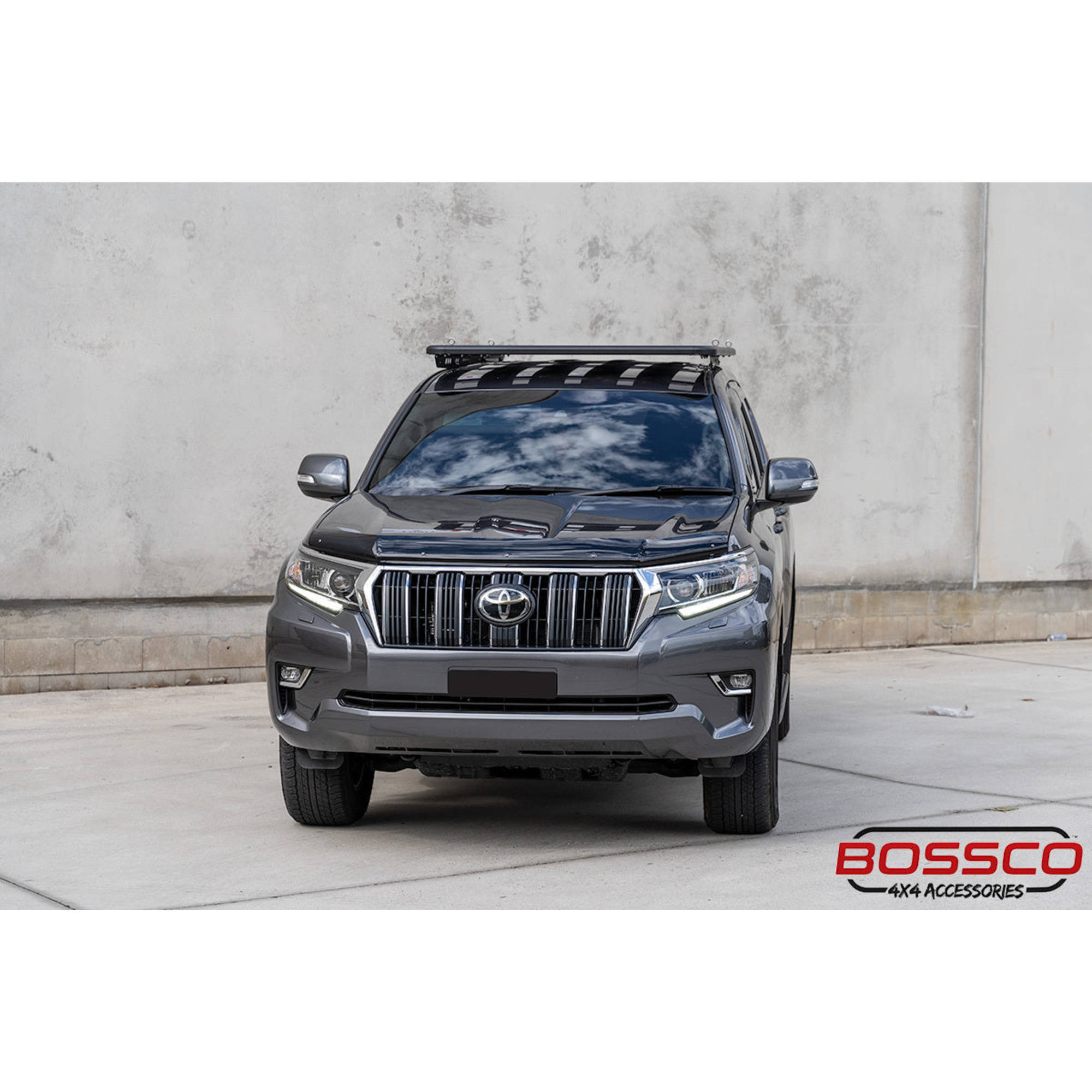 Aluminium Flat Roof Platform 2200x1250mm With Backbone Brackets Suitable For Toyota Prado 150s 2010-2023