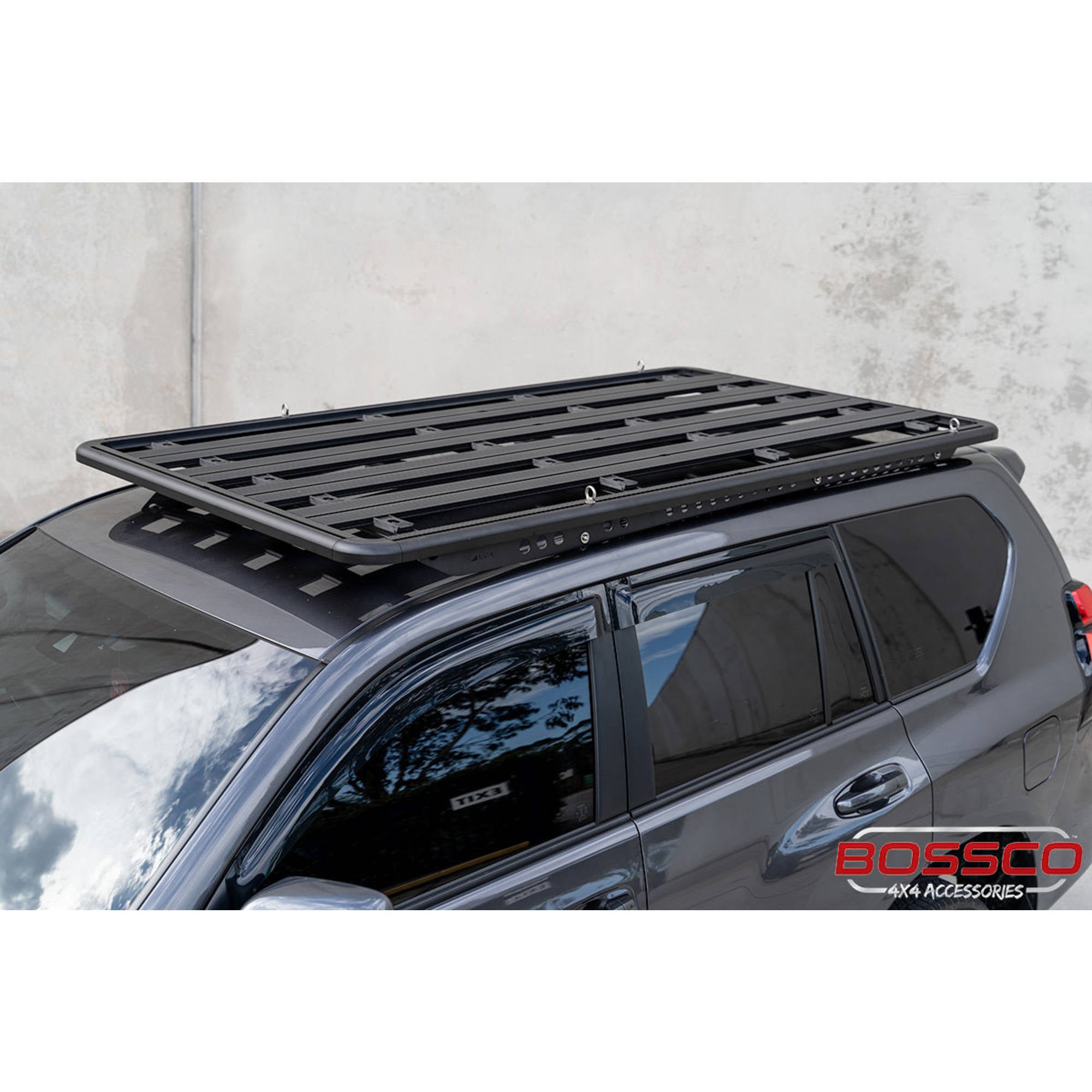 Aluminium Flat Roof Platform 2200x1250mm With Backbone Brackets Suitable For Toyota Prado 150s 2010-2023