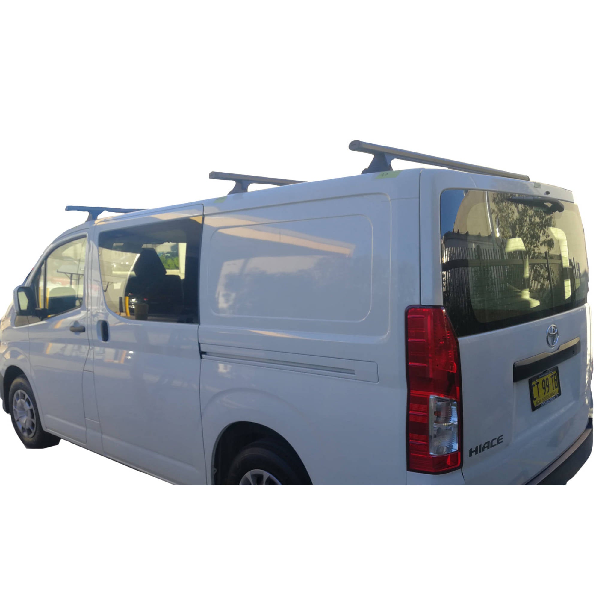 Set of 3 Black Heavy Duty Roof Racks Suitable For Mitsubishi Express X82 2020-2022