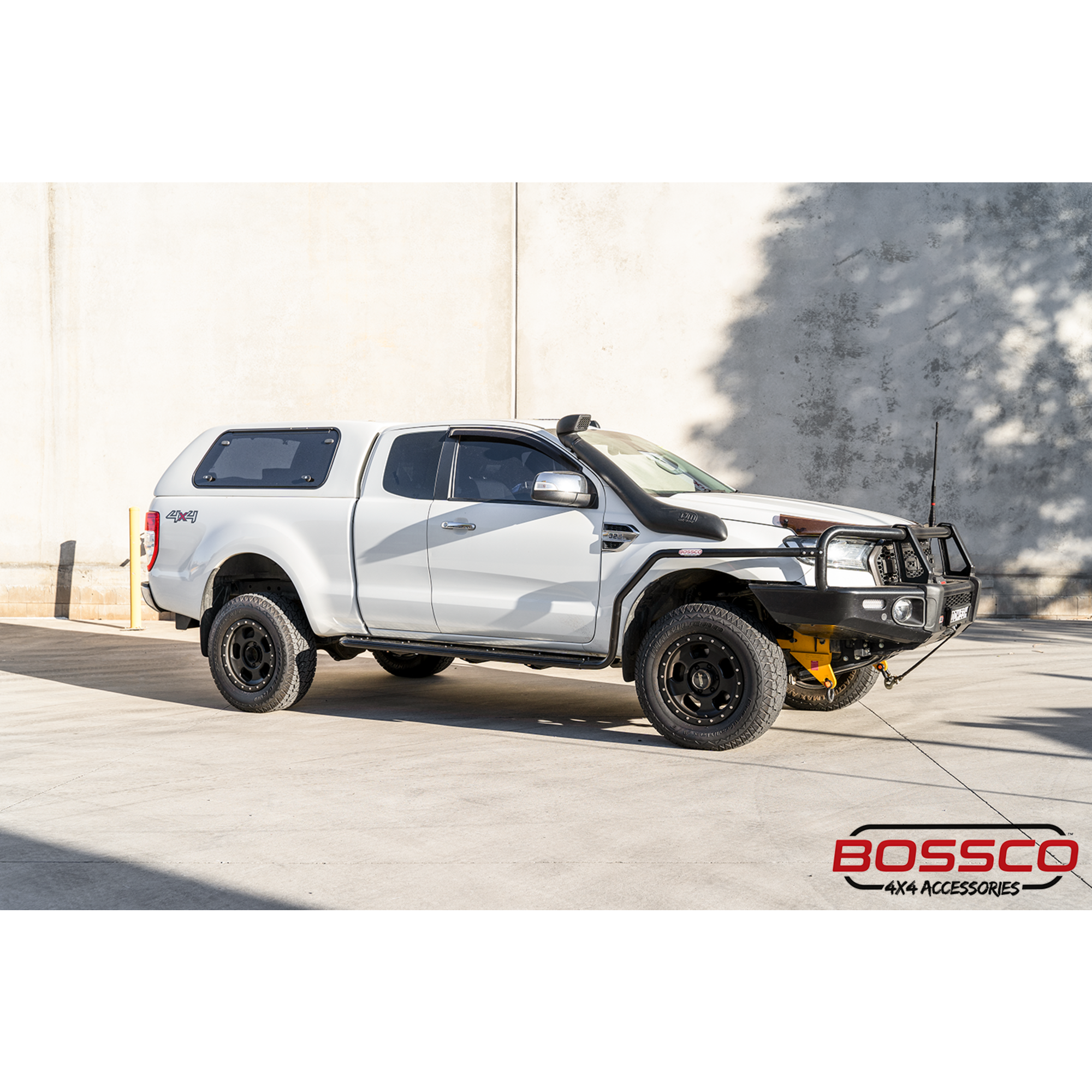 Chassis-Mounted Heavy Duty Side Steps & Brush Bars Suitable For Ford Ranger PX 2012-2022 Extra Cab