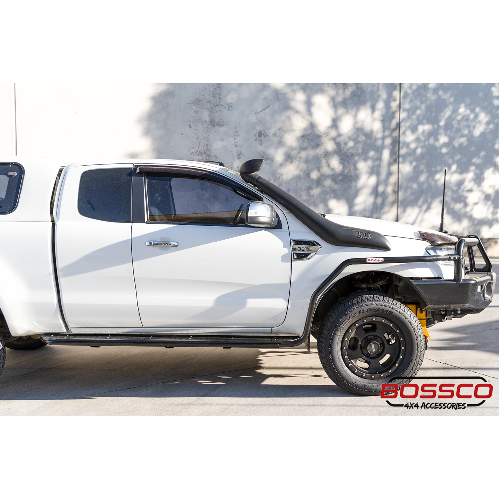 Chassis-Mounted Heavy Duty Side Steps & Brush Bars Suitable For Ford Ranger PX 2012-2022 Extra Cab