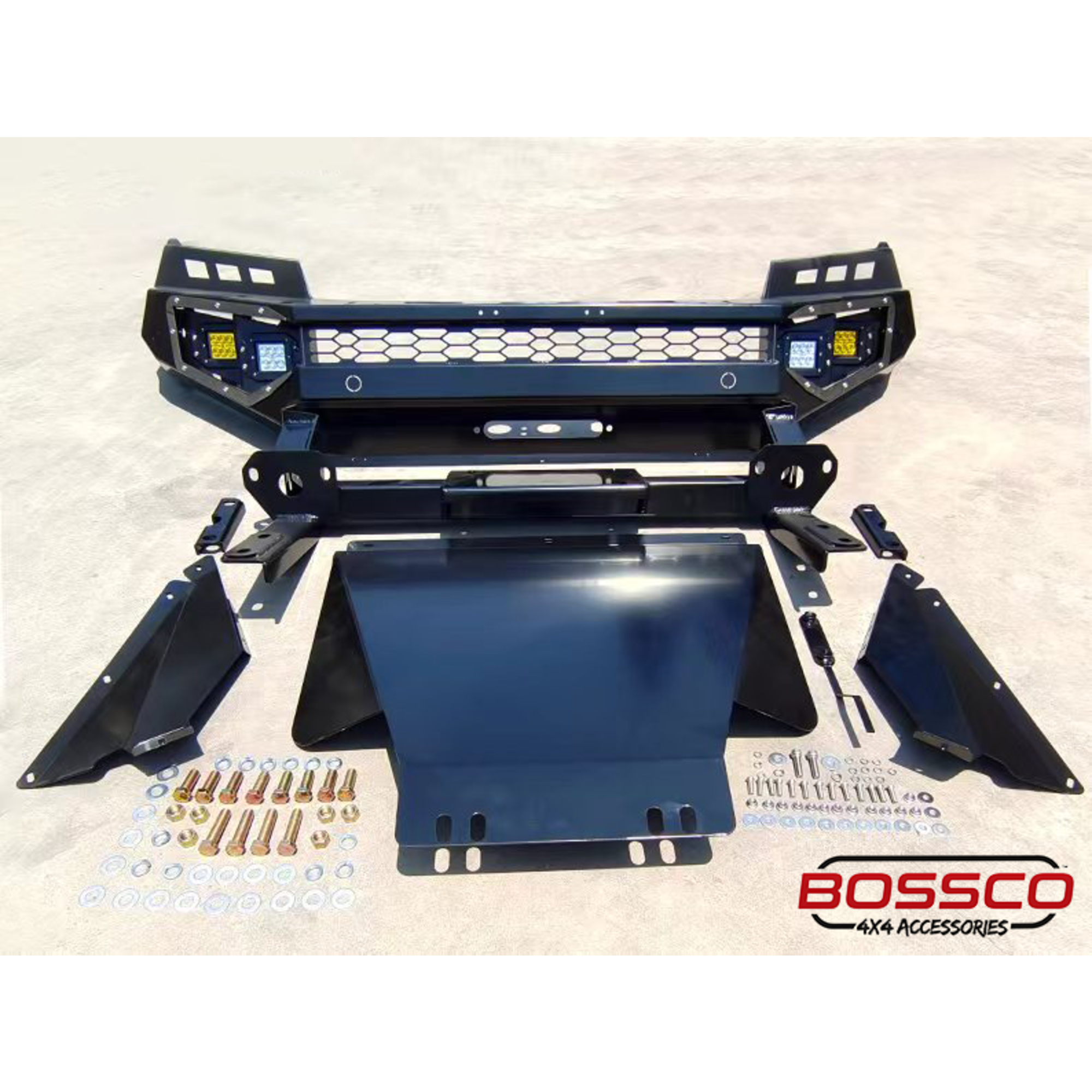 Monster No Loop Full Bumper Replacement Bull Bar Bullbar Suitable For Nissan Navara NP300 D23 2021-2024