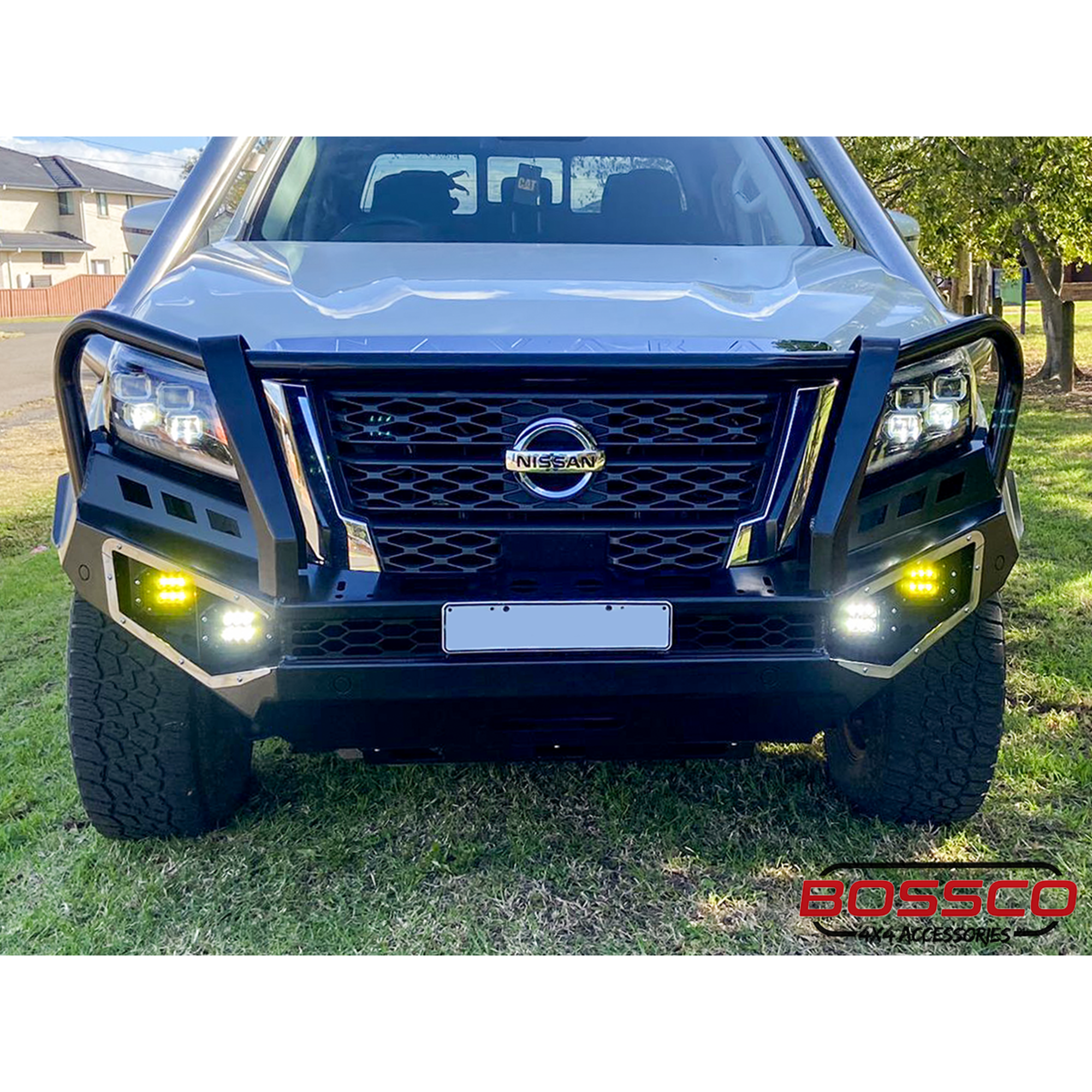 Triple Loop Full Bumper Replacement Bull bar Suitable For Nissan Navara NP300 D23 2021-2024